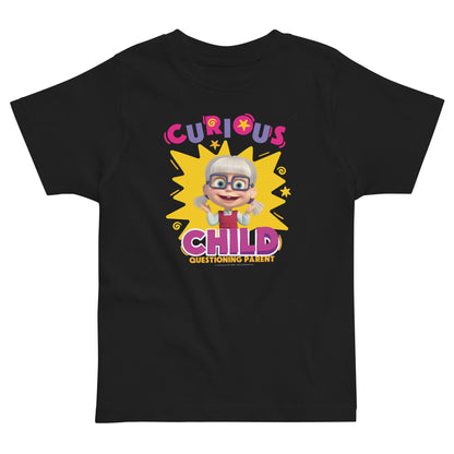 Masha and the Bear Friends Toddler Jersey Curious Child T-shirt Black