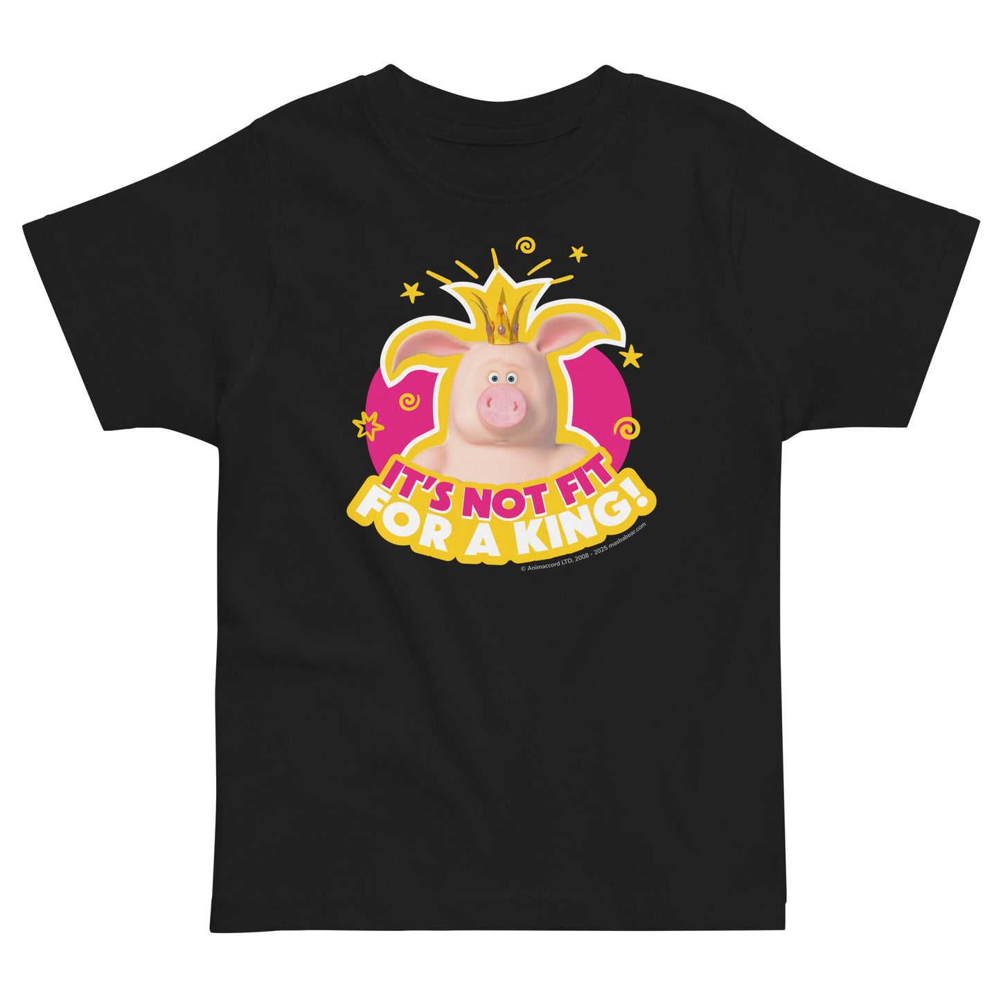 Masha and the Bear Friends Toddler Jersey The King T-shirt Black