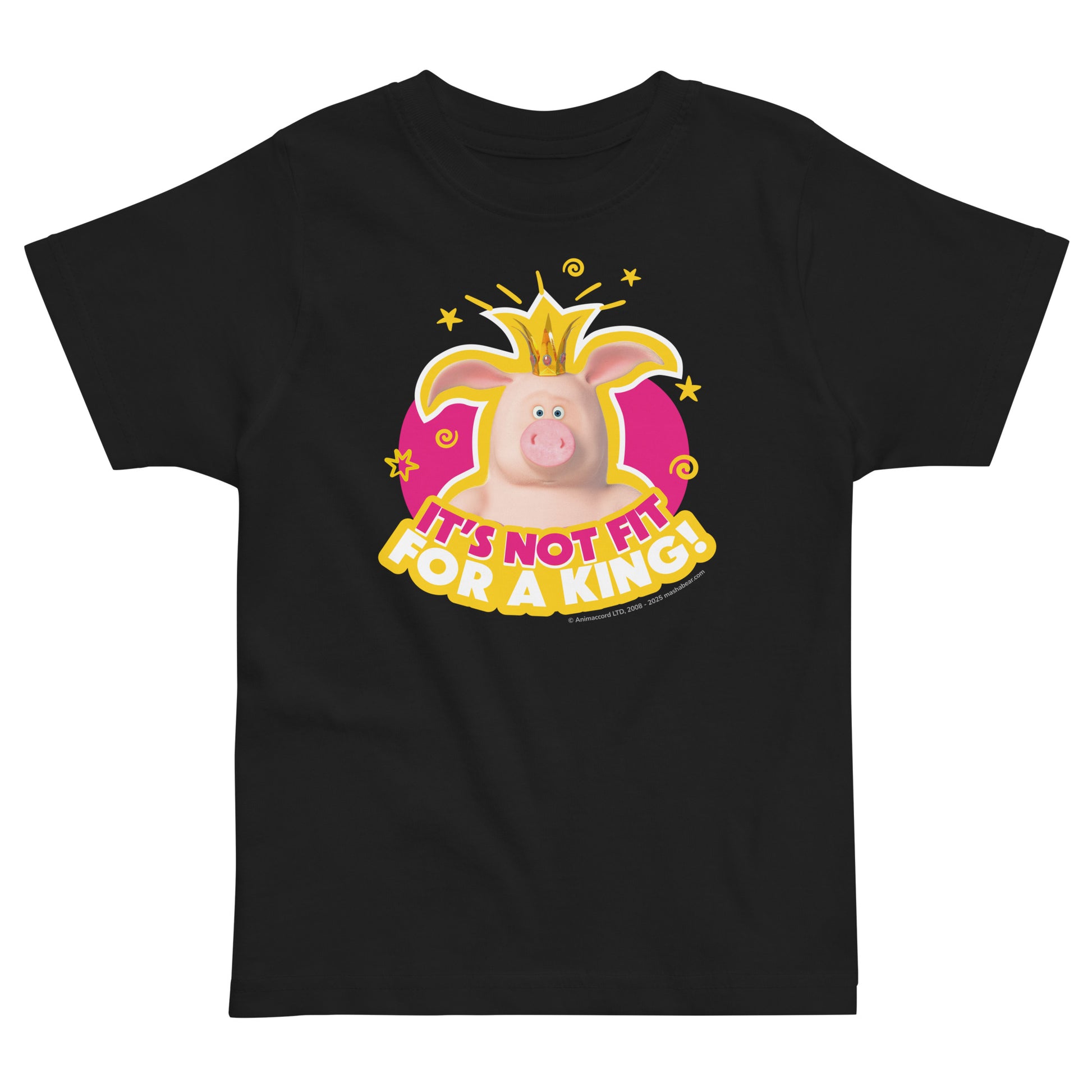 Masha and the Bear Friends Toddler Jersey The King T-shirt Black