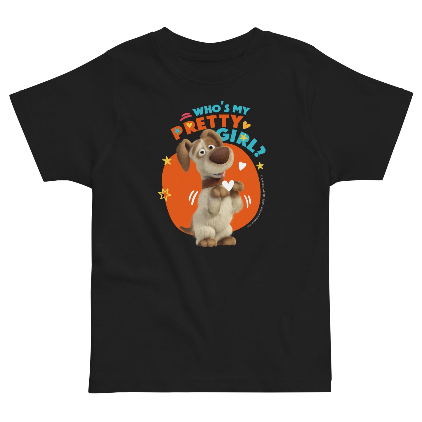 Masha and the Bear Friends Toddler Jersey Pretty Girl T-shirt Black
