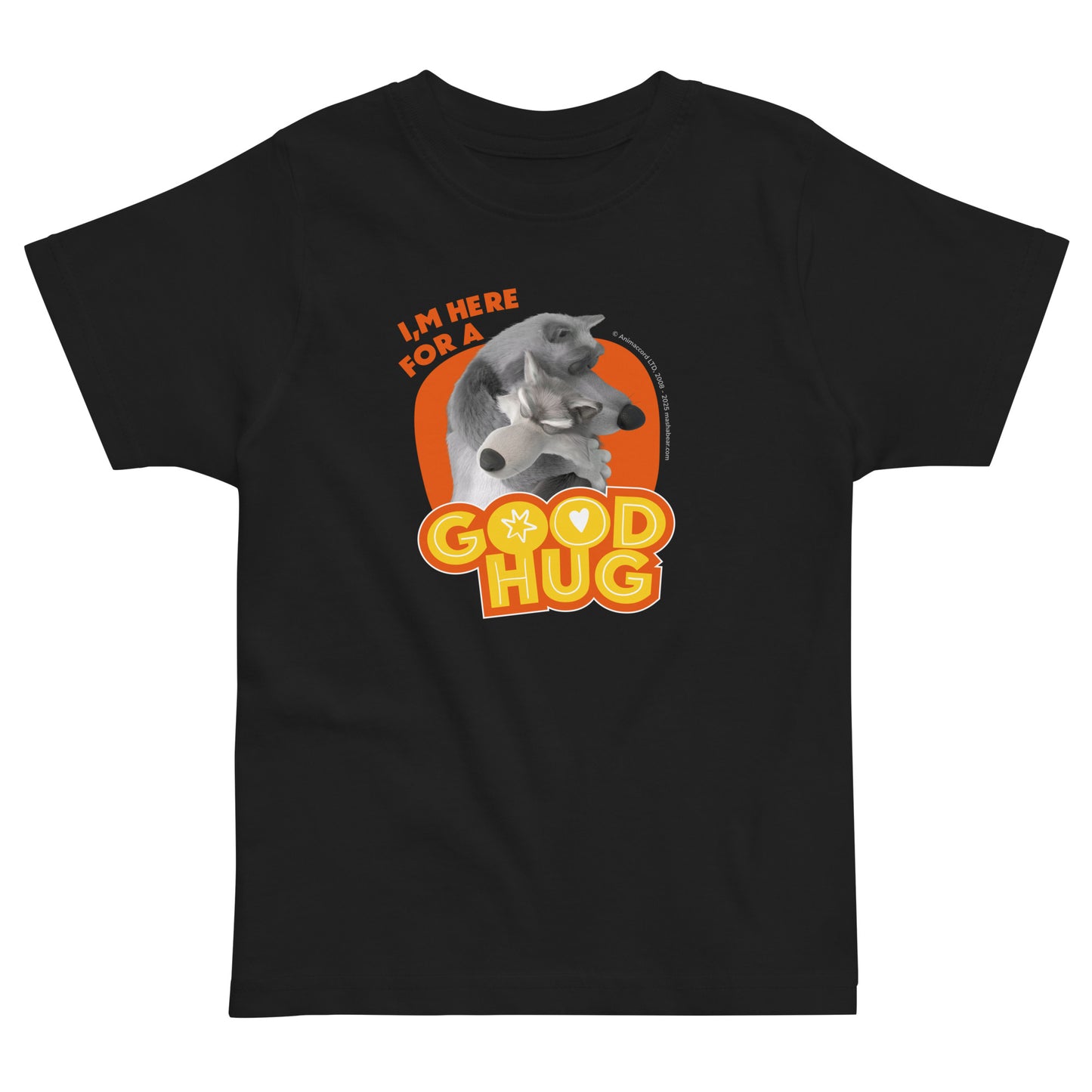 Masha and the Bear Friends Toddler Jersey Good Hug #2 T-shirt Black