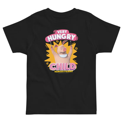 Masha and the Bear Friends Toddler Jersey Hungry Child T-shirt Black