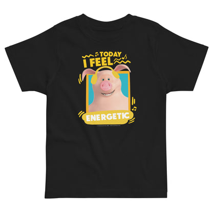 Masha and the Bear Friends Toddler Jersey Energetic T-shirt Black