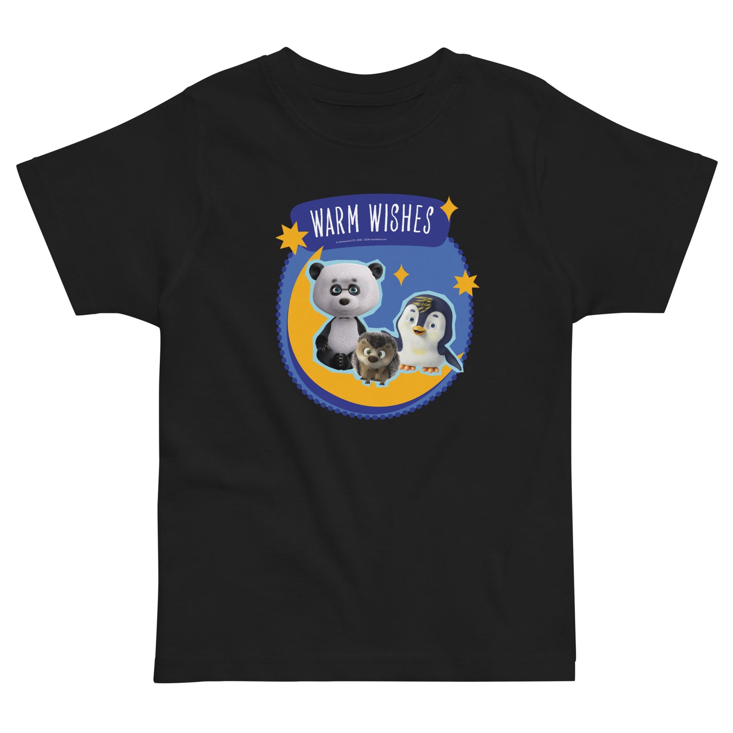 Masha and the Bear Friends Ramadan Toddler jersey t-shirt Black T-SHIRT