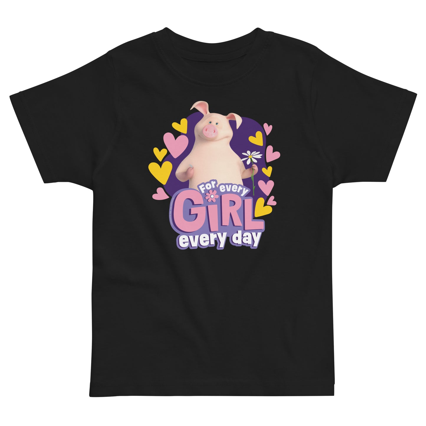 Masha and the Bear Friends For Her Toddler jersey t-shirt Black T-SHIRT