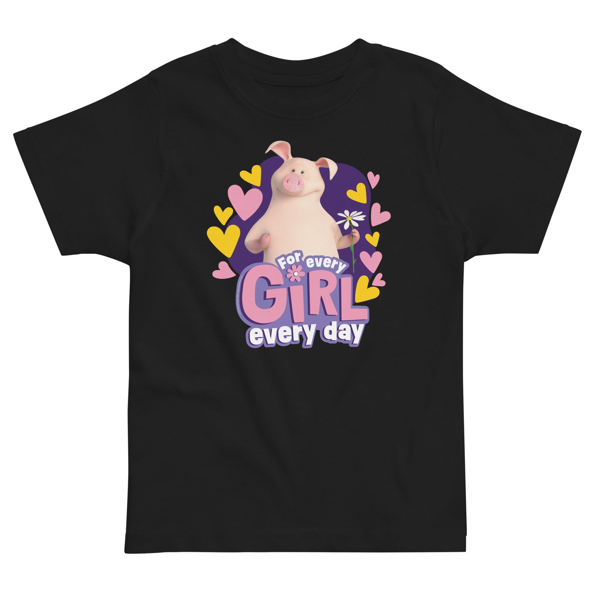 Masha and the Bear Friends For Her Toddler jersey t-shirt Black T-SHIRT