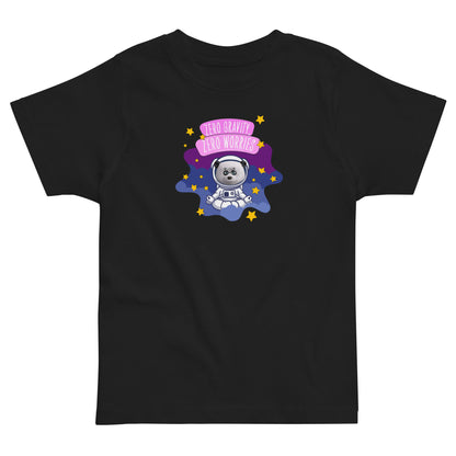 Masha and the Bear Friends Zero Worries Toddler jersey t-shirt Black T-SHIRT