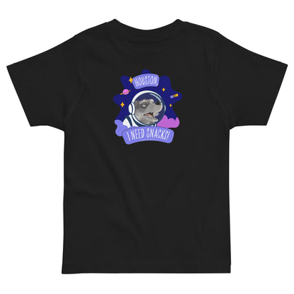 Masha and the Bear Friends I Need Snacks! Toddler jersey t-shirt Black T-SHIRT
