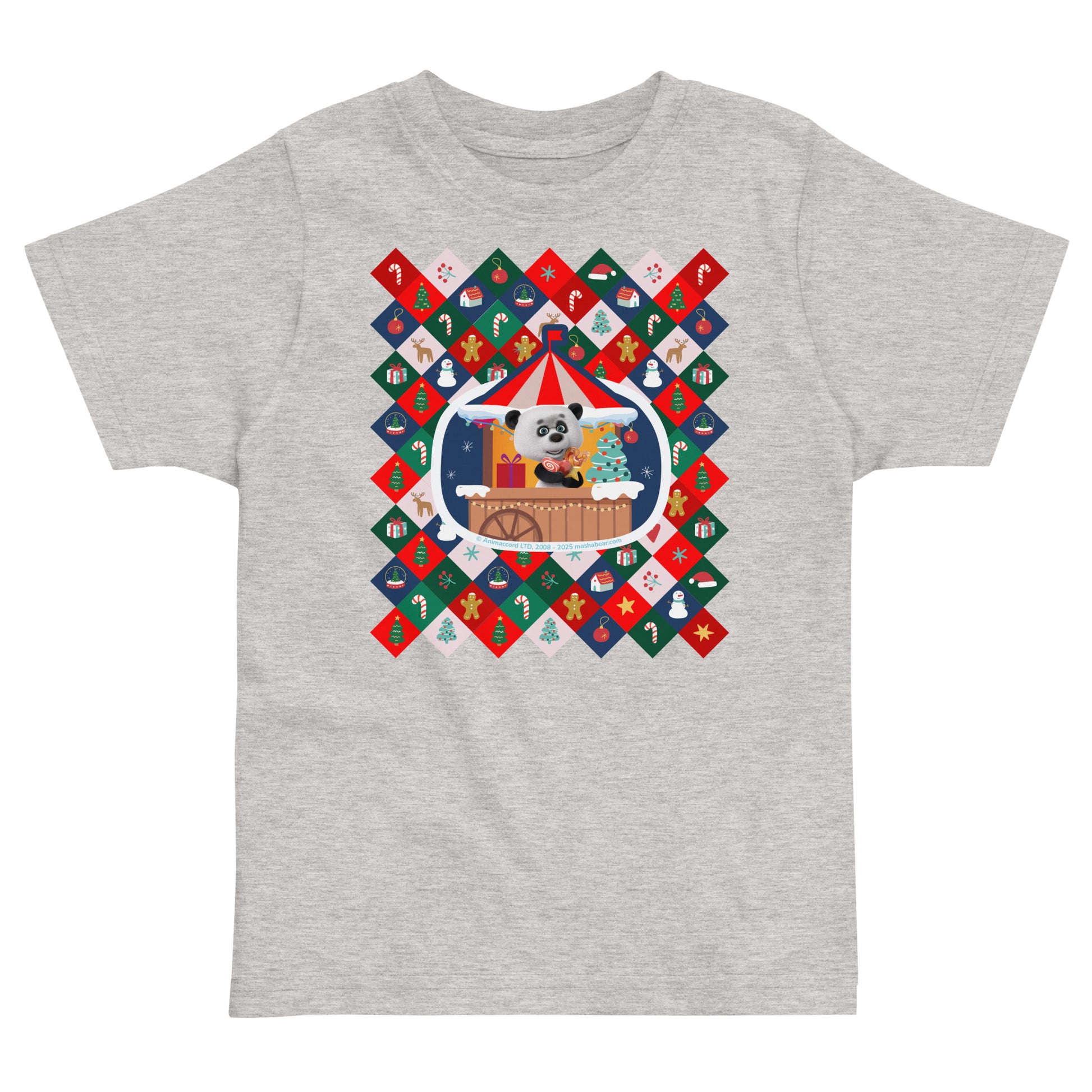 Masha and the Bear Friends Christmas Toddler Jersey T-shirt T-SHIRT