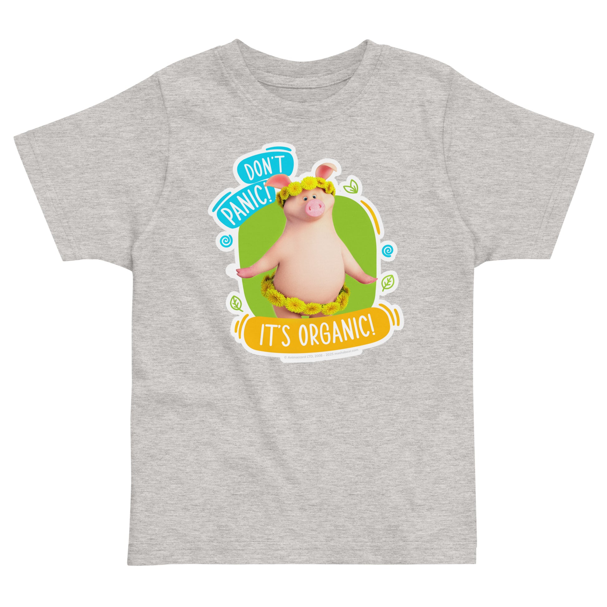 Masha and the Bear Friends Go Green! Toddler jersey t-shirt Heather T-SHIRT