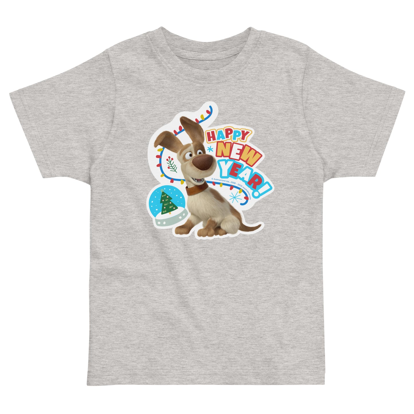 Masha and the Bear Friends Christmas Toddler jersey t-shirt Heather T-SHIRT