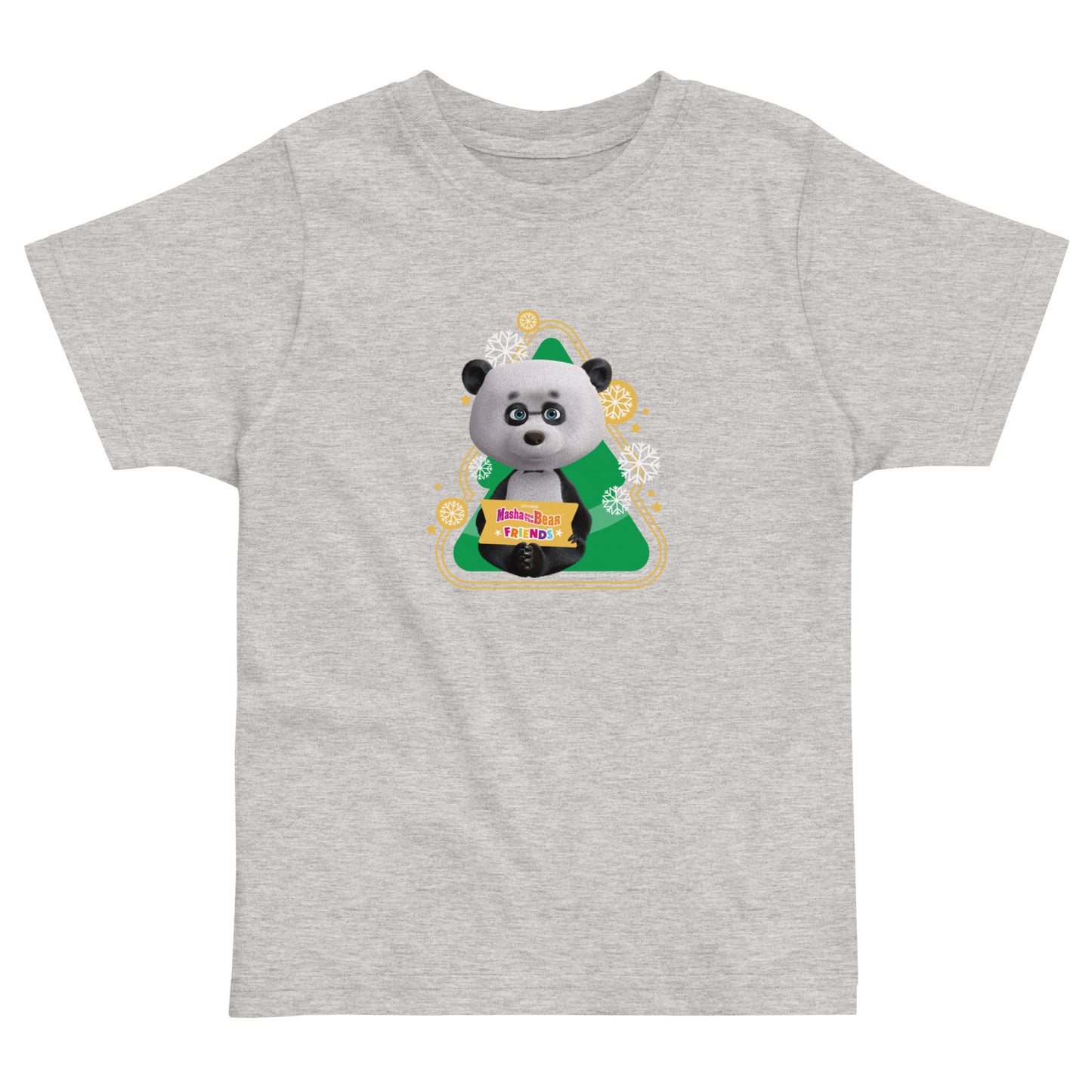 Masha and the Bear Friends Christmas Toddler Jersey T-shirt Heather T-SHIRT