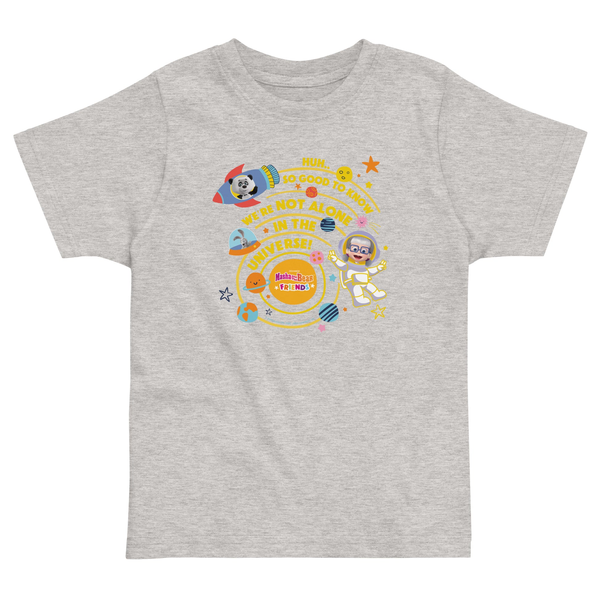 Masha and The Bear Friends Not Alone Toddler Jersey T-shirt Heather T-SHIRT