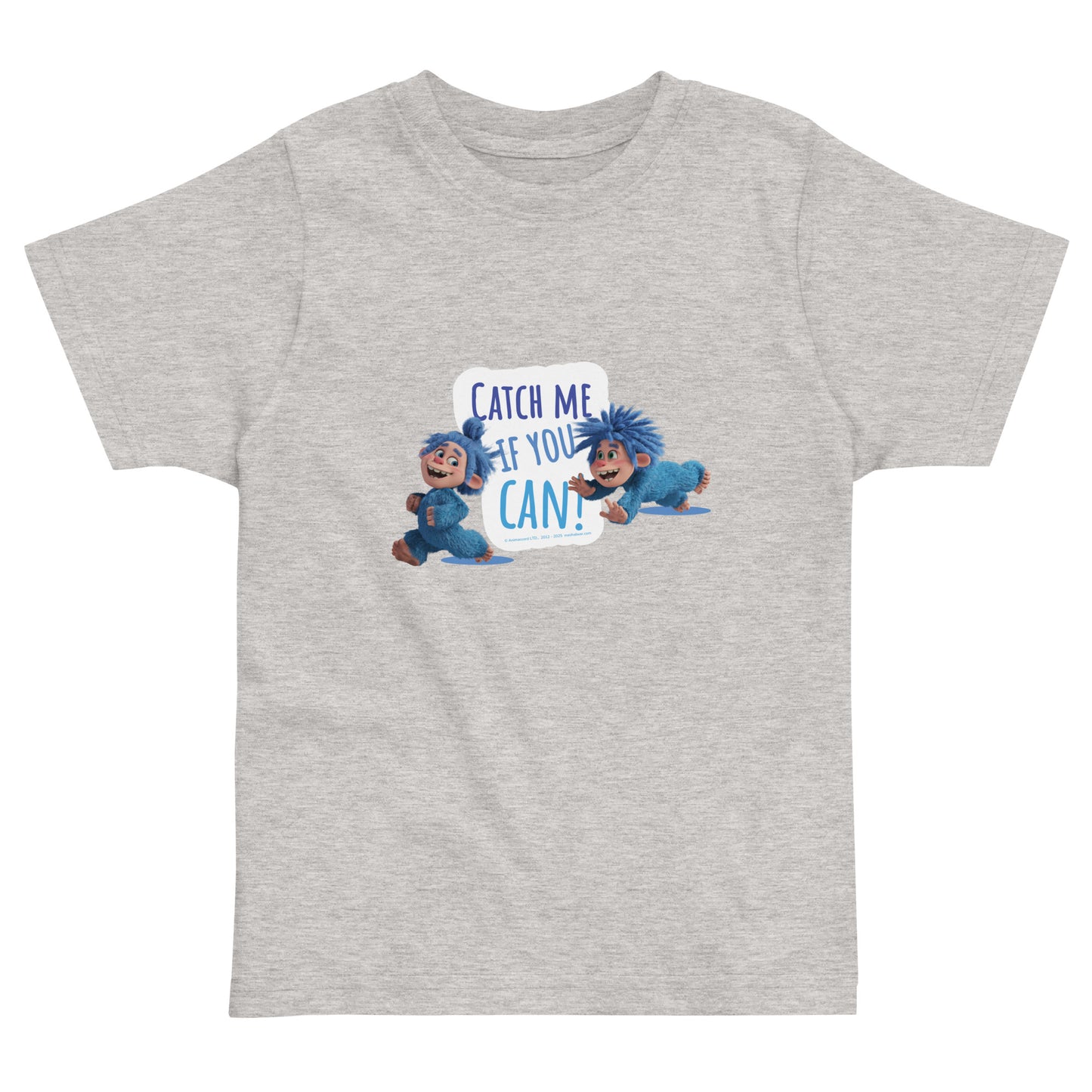 Masha and the Bear Friends Catch Me If You Can! Toddler Jersey T-shirt Heather T-SHIRT