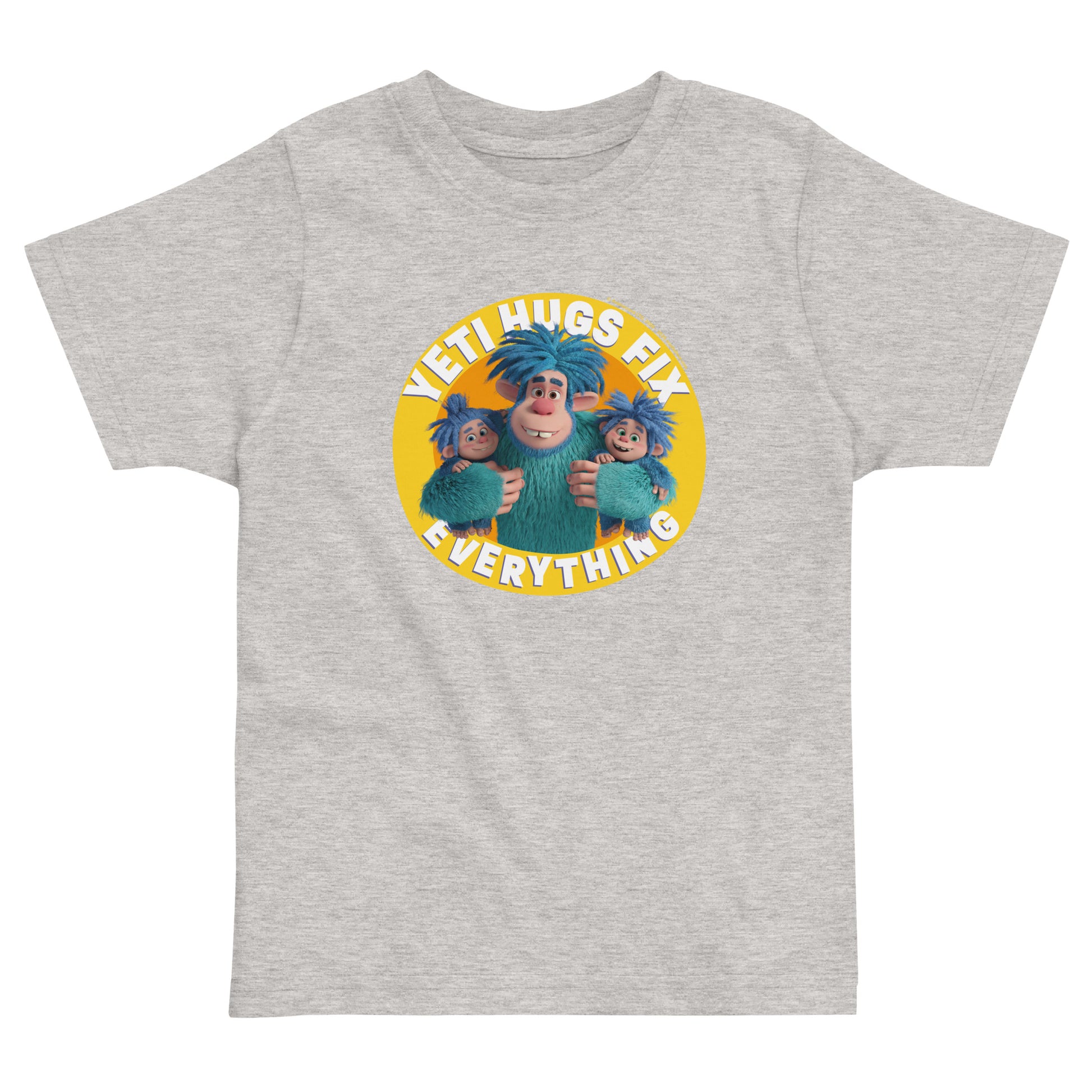Masha and the Bear Friends Yeti HugsToddler Jersey T-shirt Heather T-SHIRT