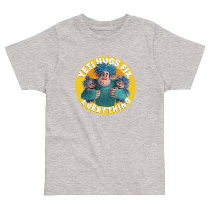 Masha and the Bear Friends Yeti HugsToddler Jersey T-shirt Heather T-SHIRT
