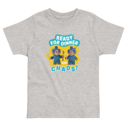 Masha and the Bear Friends Ready For Dinner Toddler Jersey T-Shirt Heather T-SHIRT