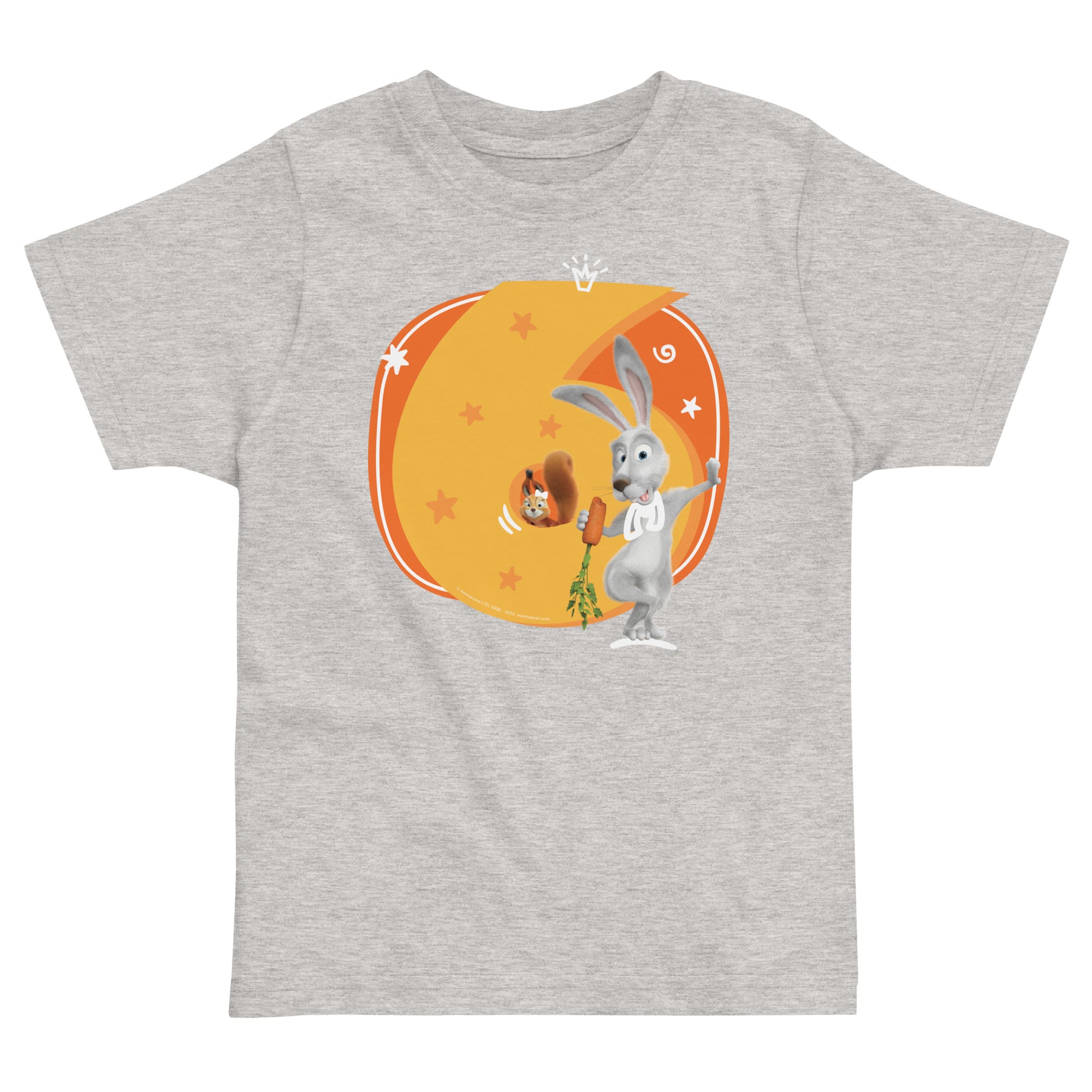 Masha and the Bear Friends Toddler Jersey 6 Years T-shirt Heather