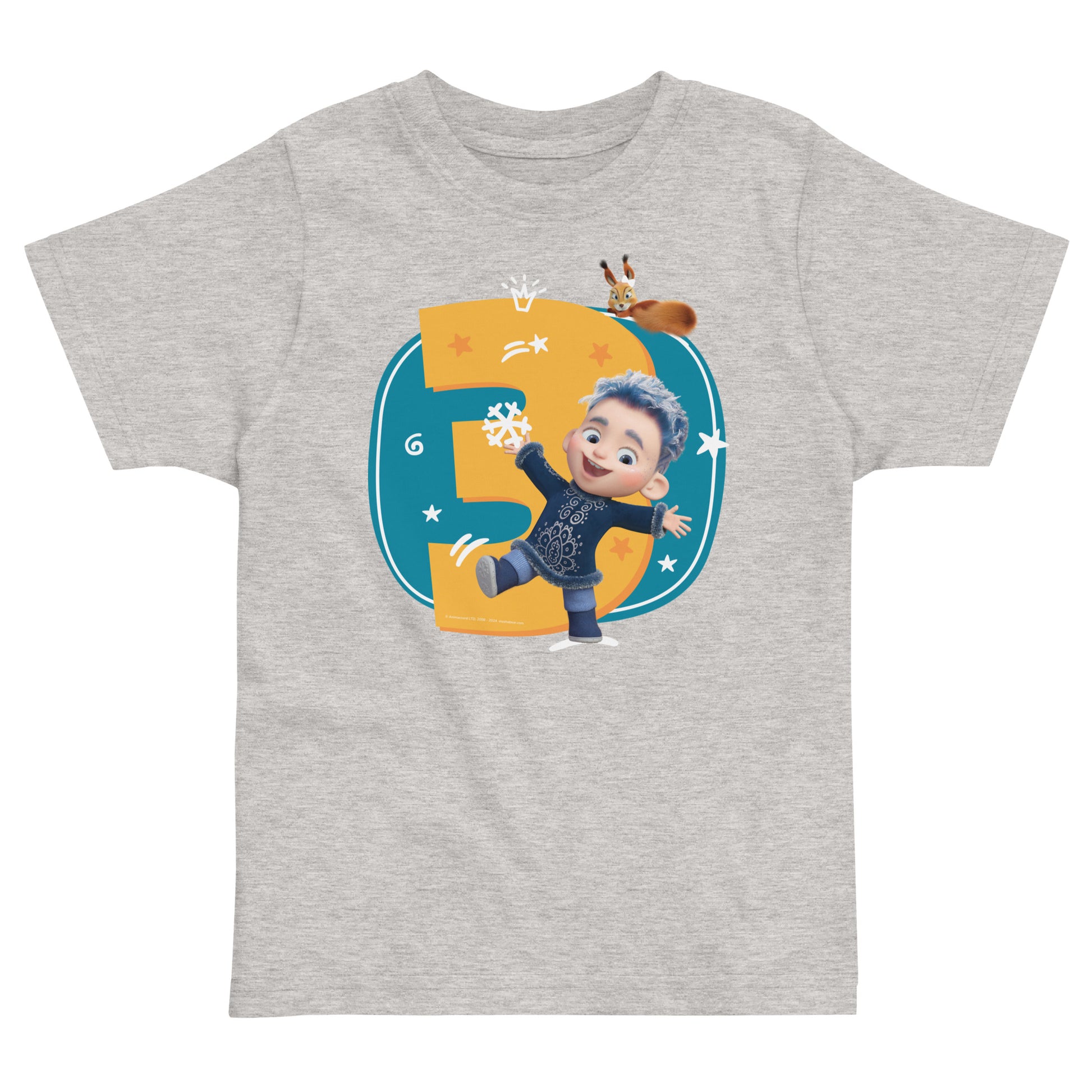 Masha and the Bear Friends Toddler Jersey 3 Years T-shirt Heather
