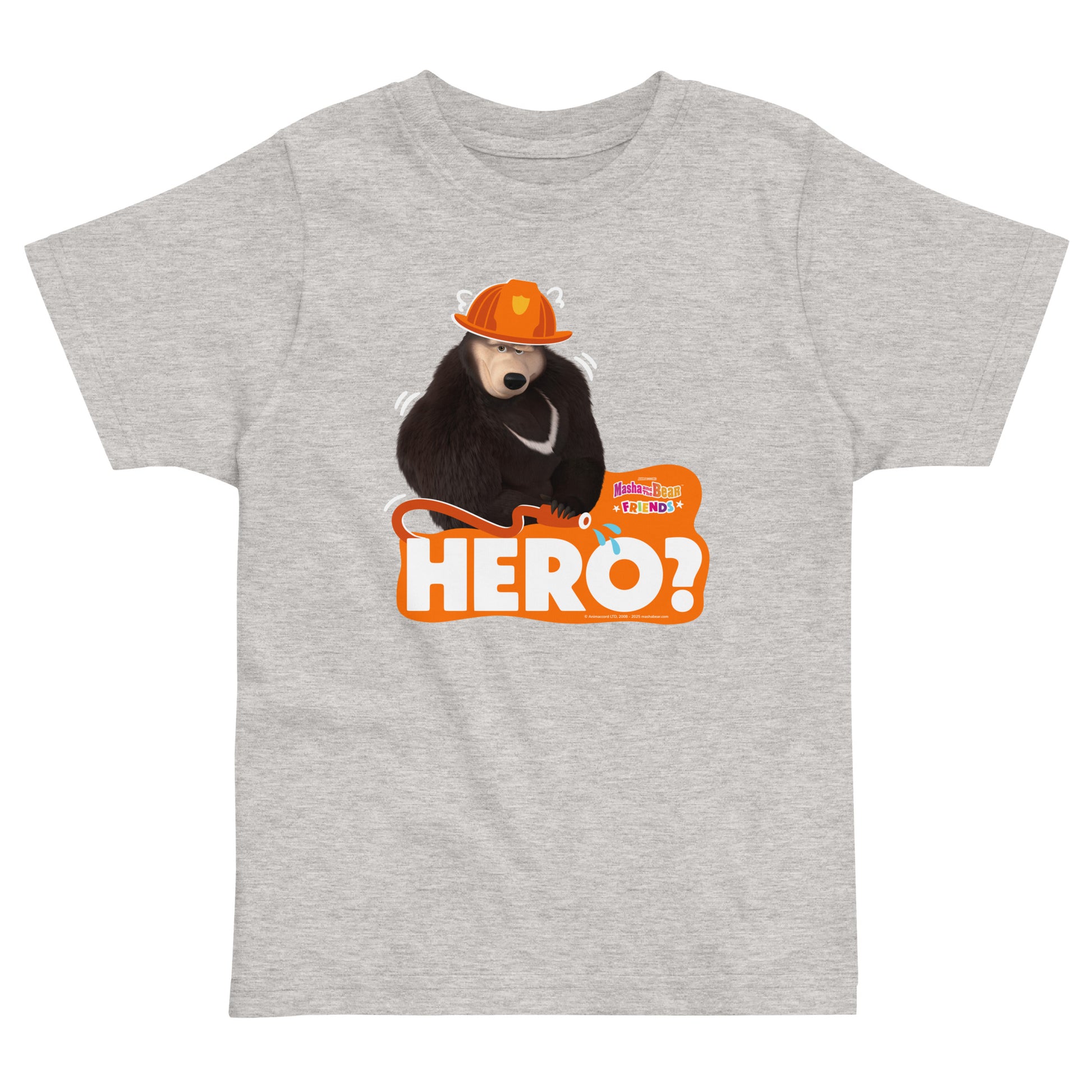 Masha and the Bear Friends Toddler Jersey Hero? T-shirt Heather