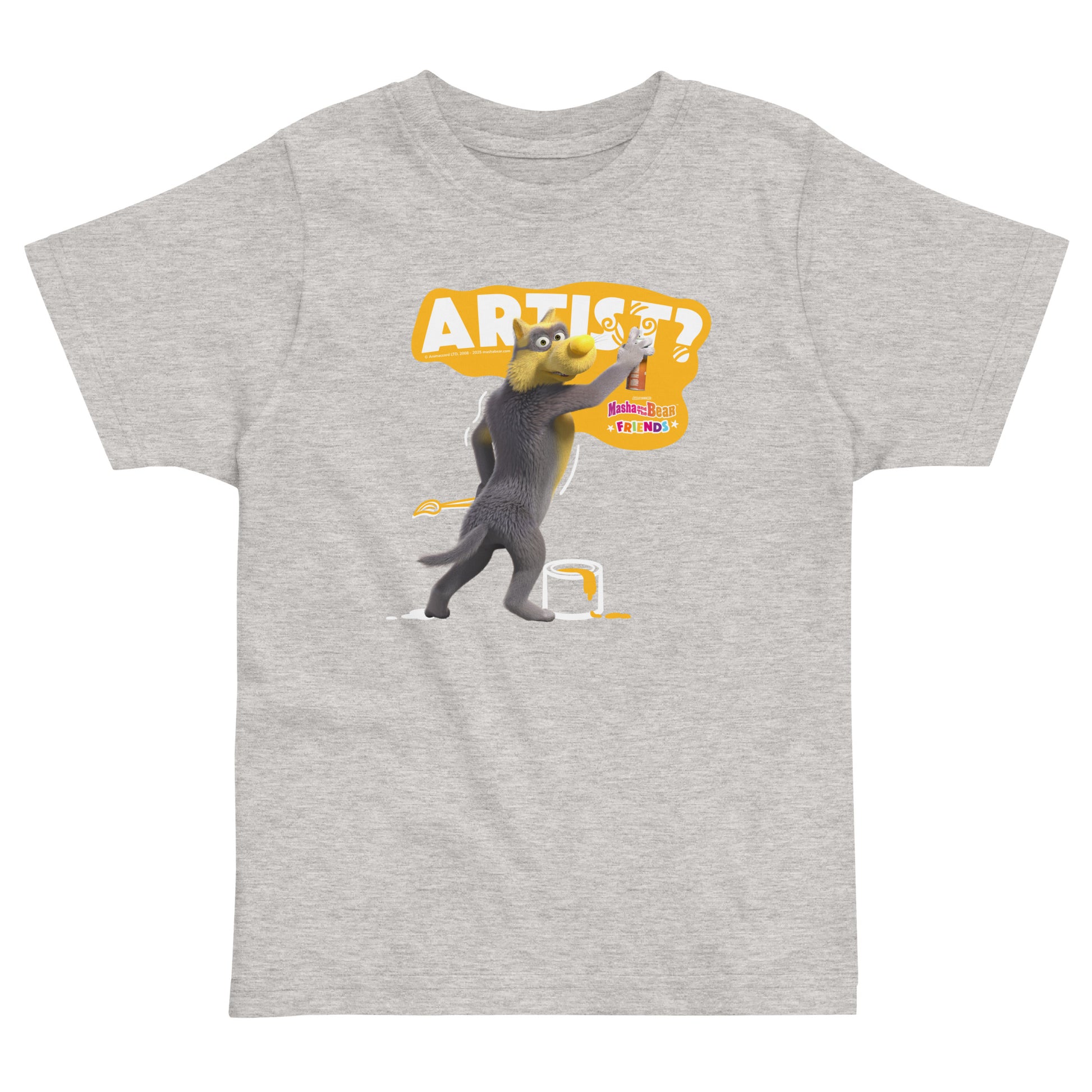 Masha and the Bear Friends Toddler Jersey Artist? T-shirt Heather