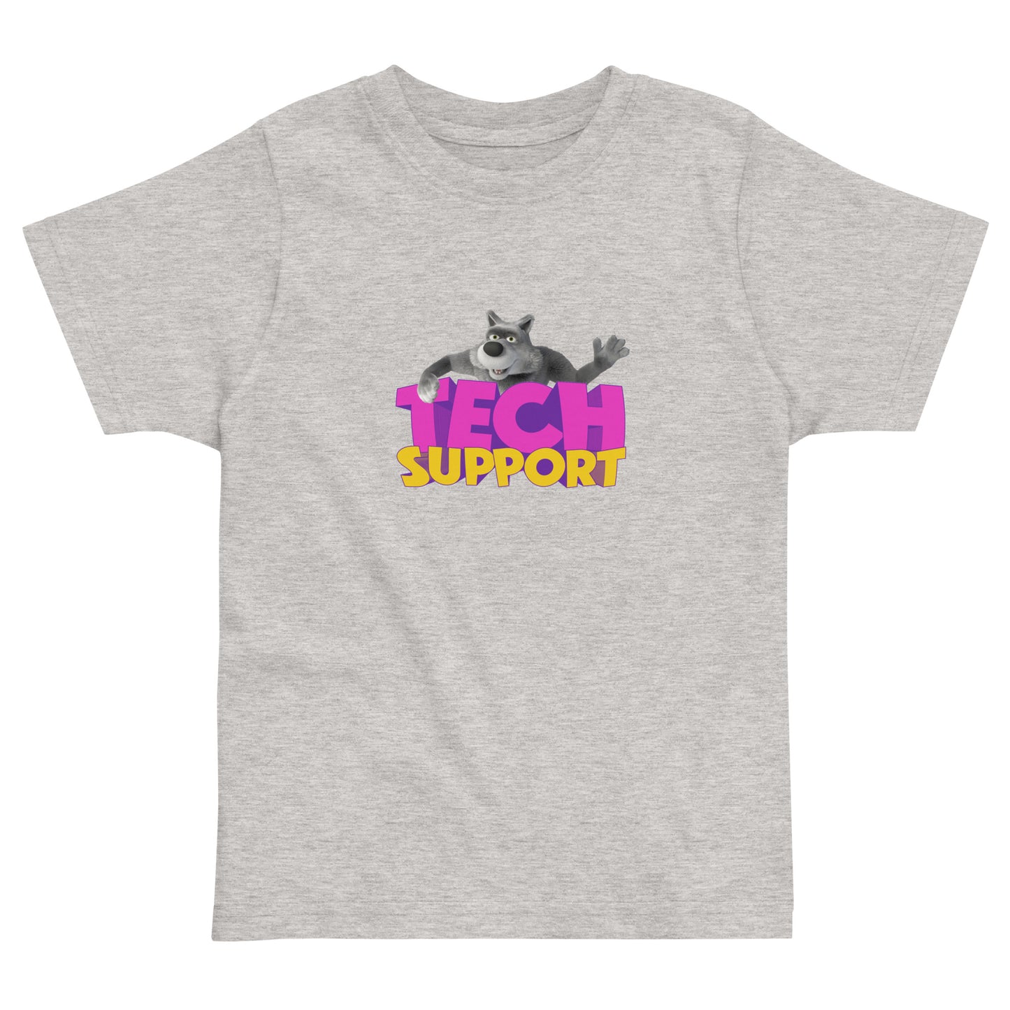 Masha and the Bear Friends Toddler Jersey Tech Support T-shirt Heather