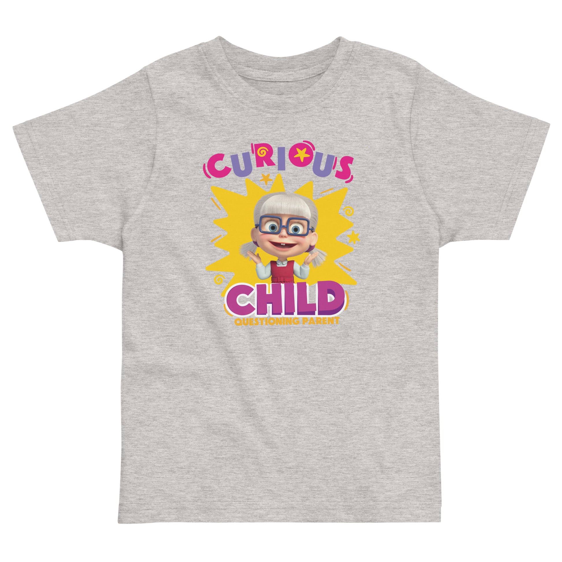 Masha and the Bear Friends Toddler Jersey Curious Child T-shirt Heather