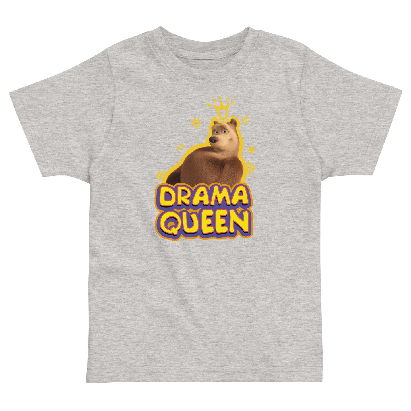 Masha and the Bear Friends Toddler Jersey Drama Queen T-shirt Heather