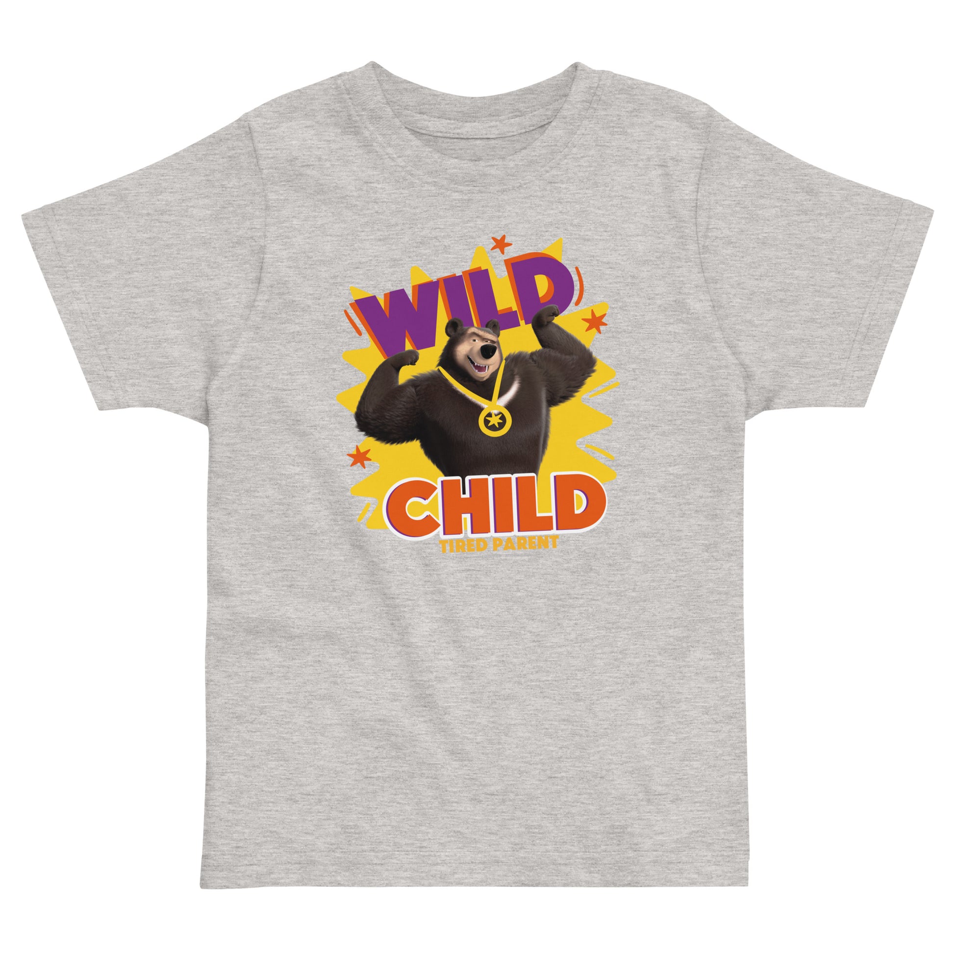 Masha and the Bear Friends Toddler Jersey Wild Child T-shirt Heather