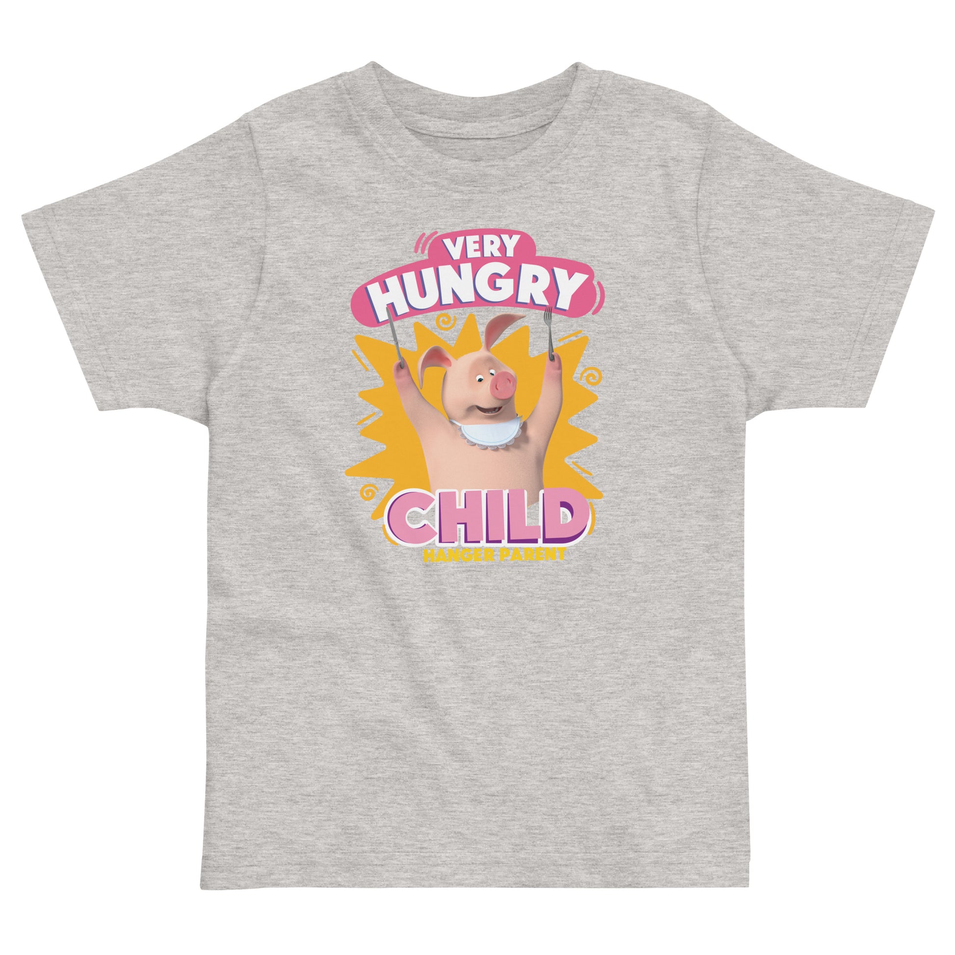 Masha and the Bear Friends Toddler Jersey Hungry Child T-shirt Heather