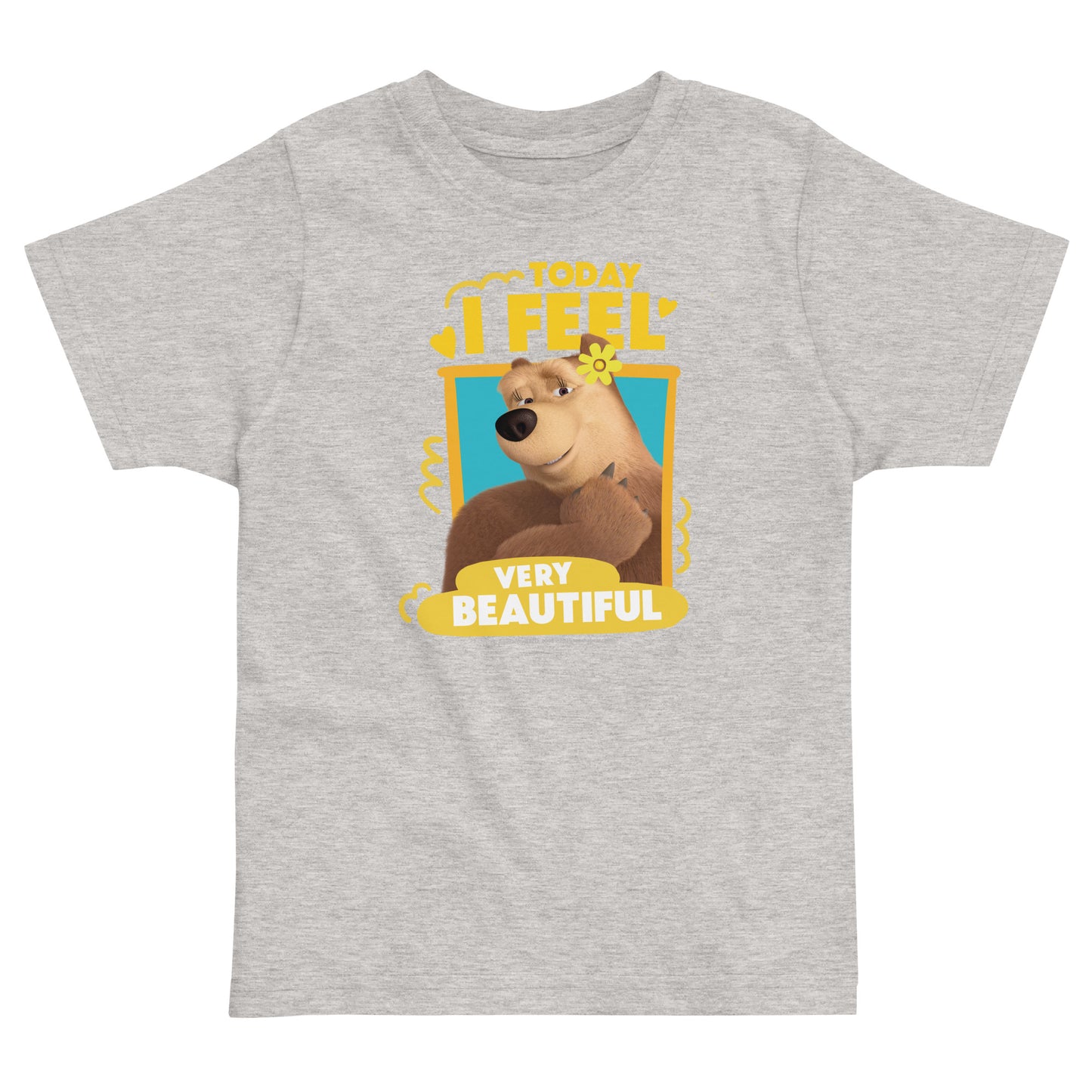Masha and the Bear Friends Toddler Jersey Beautiful T-shirt Heather