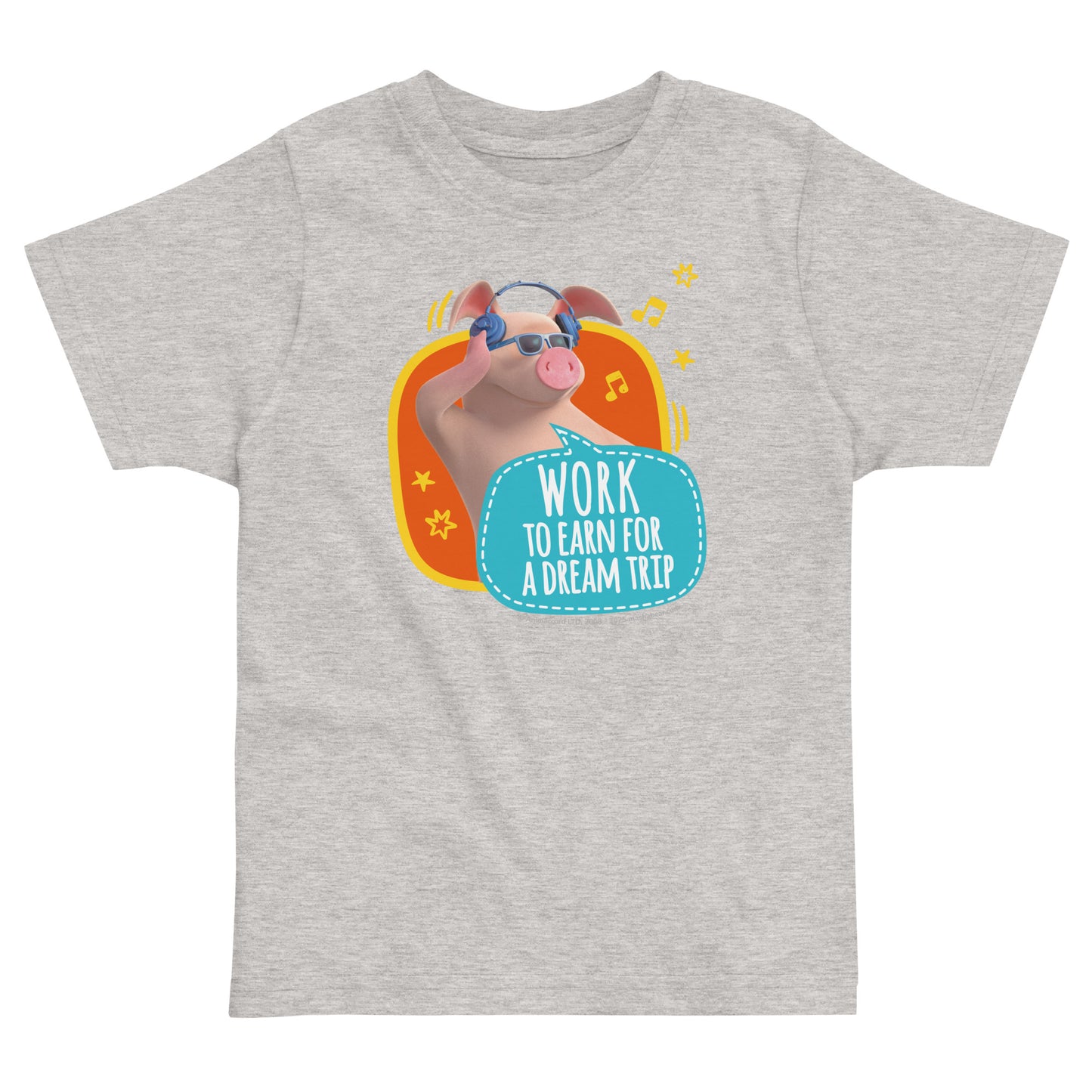 Masha and the Bear Friends Toddler Jersey Work To Earn T-shirt Heather