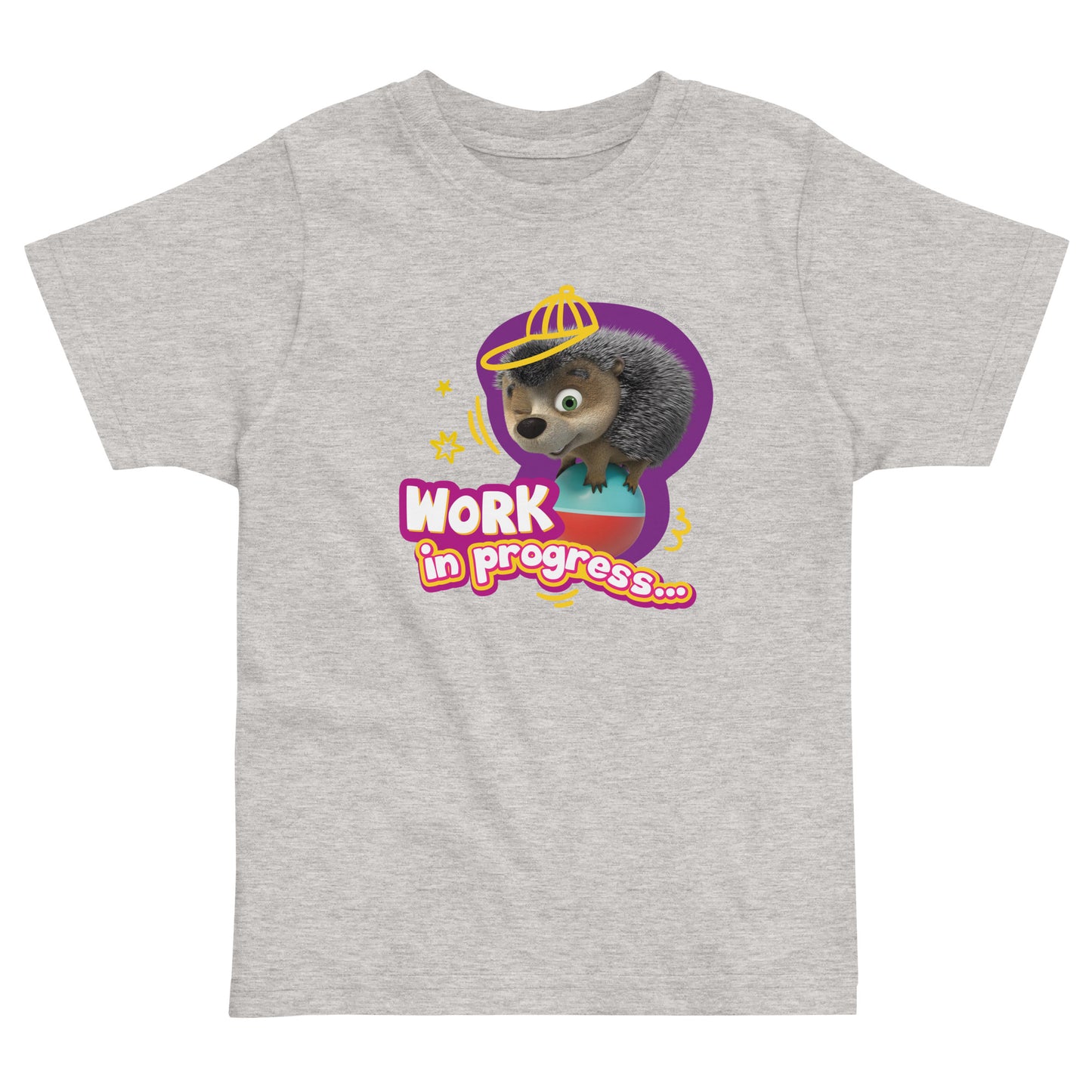 Masha and the Bear Friends Toddler Jersey Work In Progress T-shirt Heather