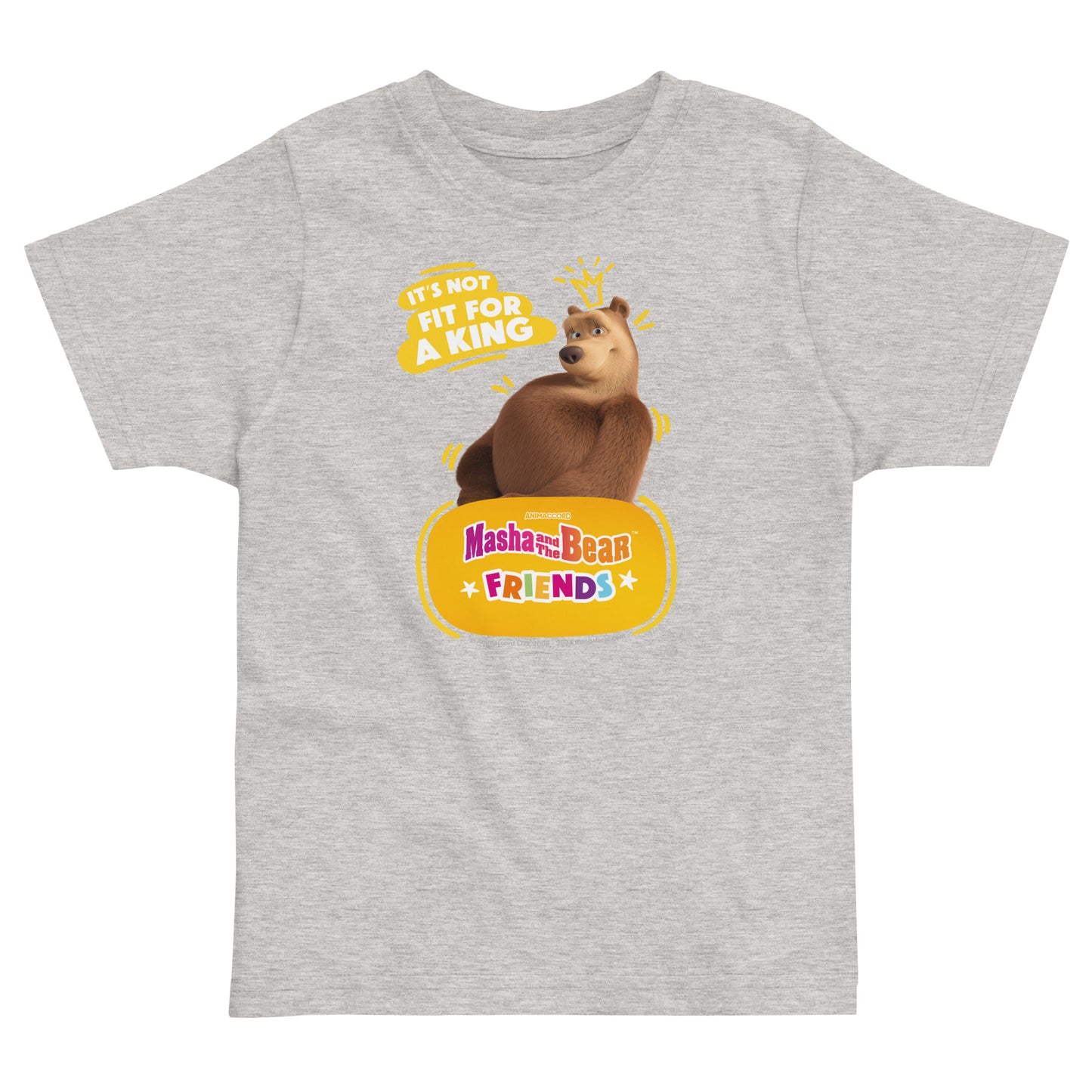 Masha and the Bear Friends Toddler Jersey Queen T-shirt Heather
