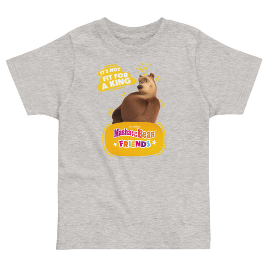 Masha and the Bear Friends Toddler Jersey Queen T-shirt Heather