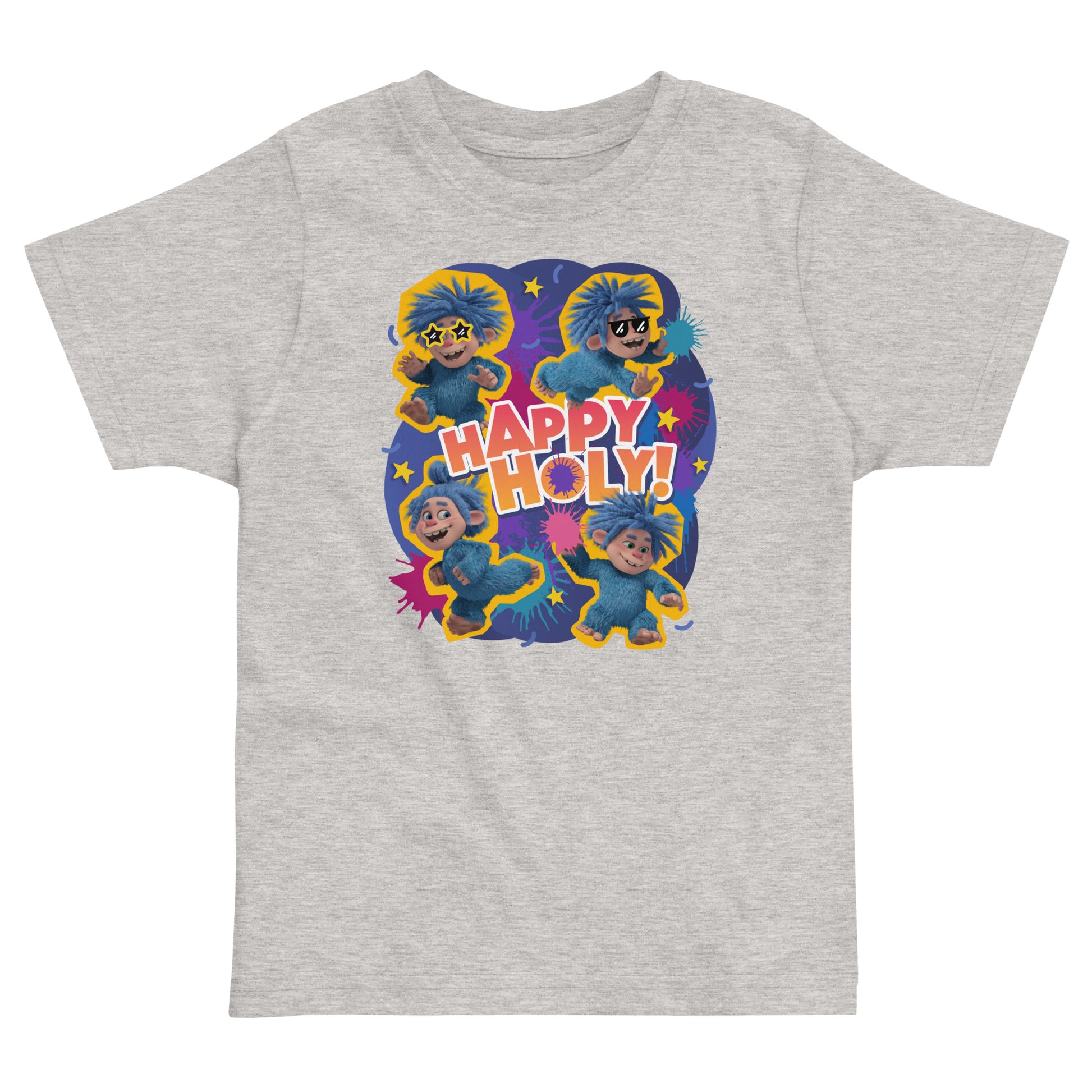 Masha and the Bear Friends Color Splash Toddler jersey t-shirt Heather T-SHIRT