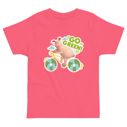 Masha and the Bear Friends Go Green! Toddler jersey t-shirt Hot Pink T-SHIRT
