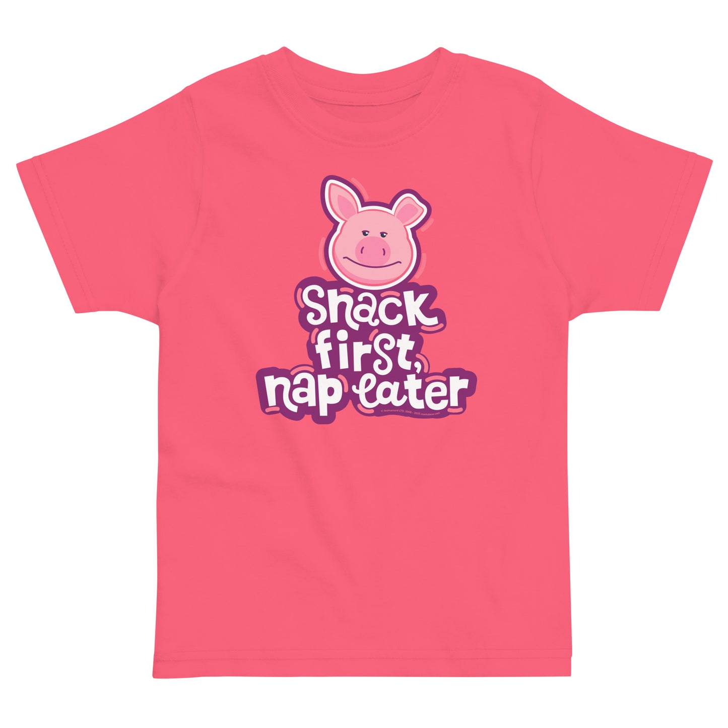 Masha and the Bear Friends: Emoji Toddler jersey t-shirt Hot Pink T-SHIRT