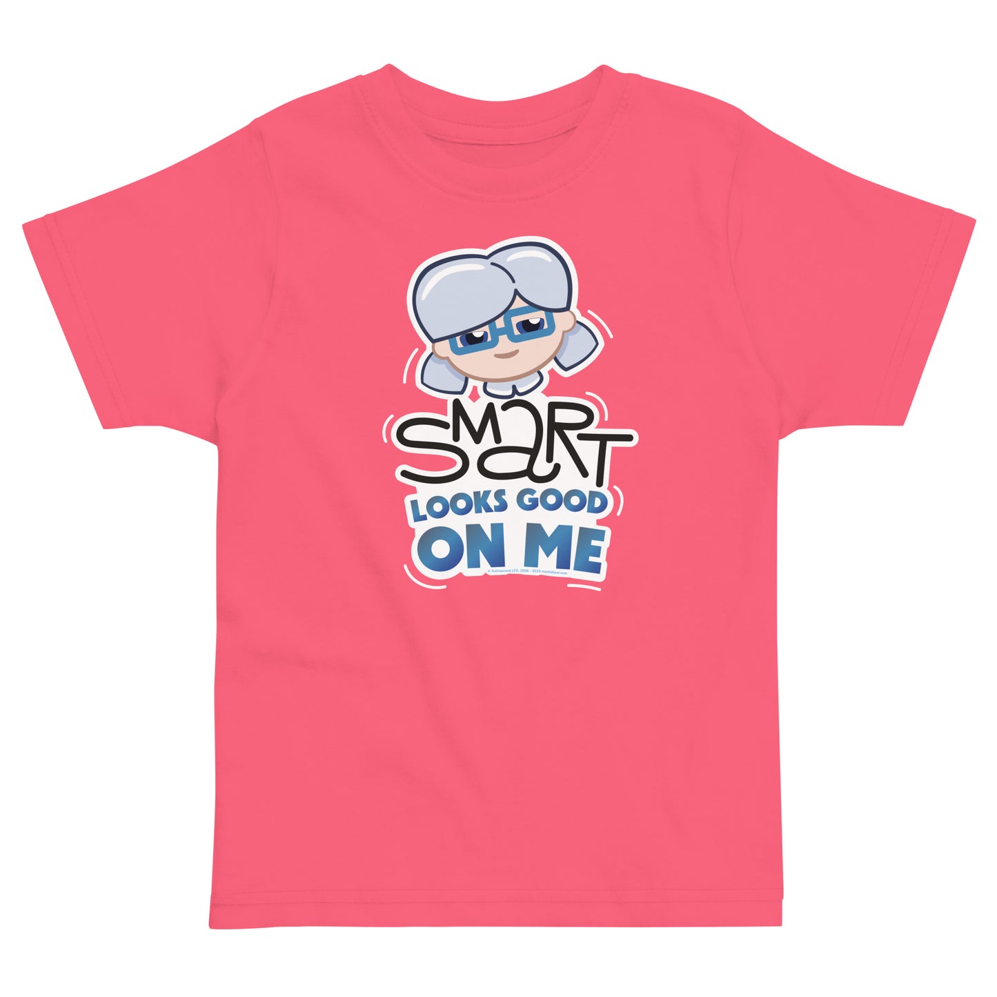 Masha and the Bear Friends: Emoji Toddler jersey t-shirt Hot Pink T-SHIRT