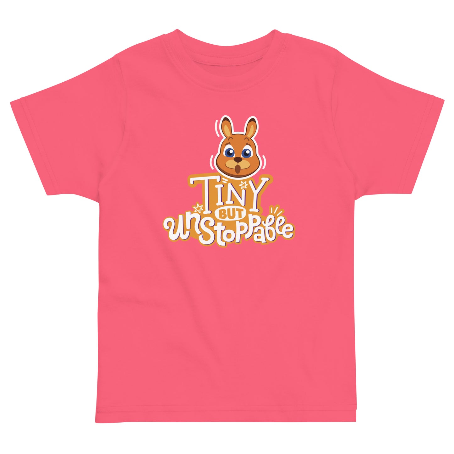 Masha and the Bear Friends: Emoji Toddler jersey t-shirt Hot Pink T-SHIRT