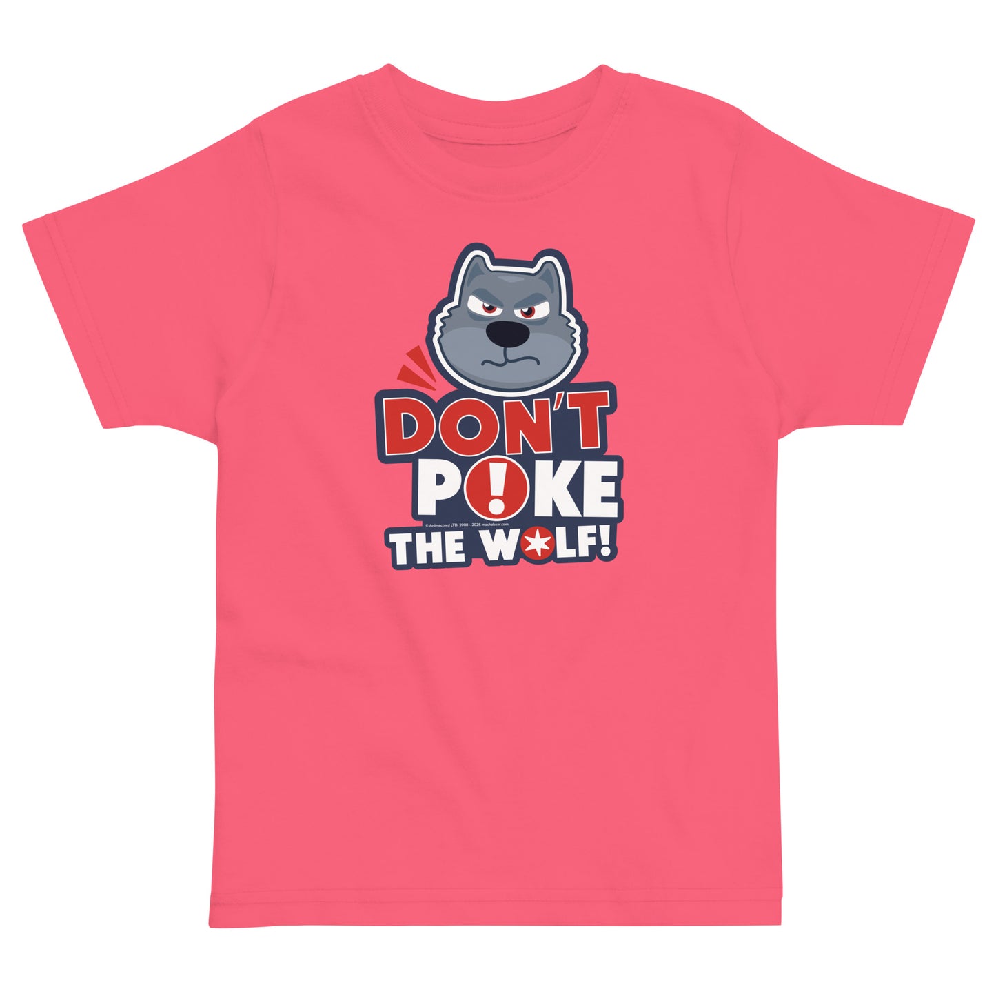 Masha and the Bear Friends: Emoji Toddler jersey t-shirt Hot Pink T-SHIRT