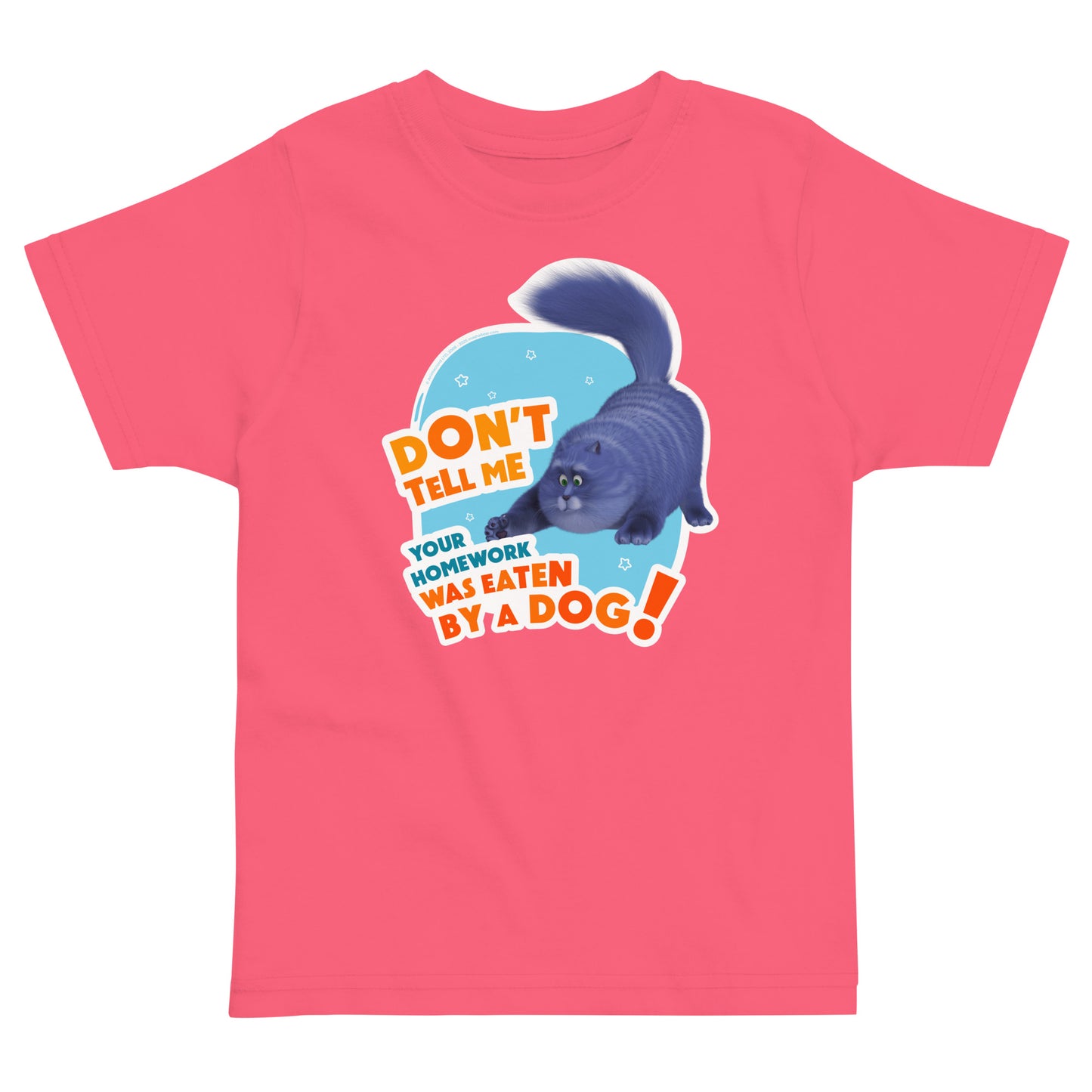 Masha and the Bear Friends: Cat Toddler jersey t-shirt Hot Pink T-SHIRT