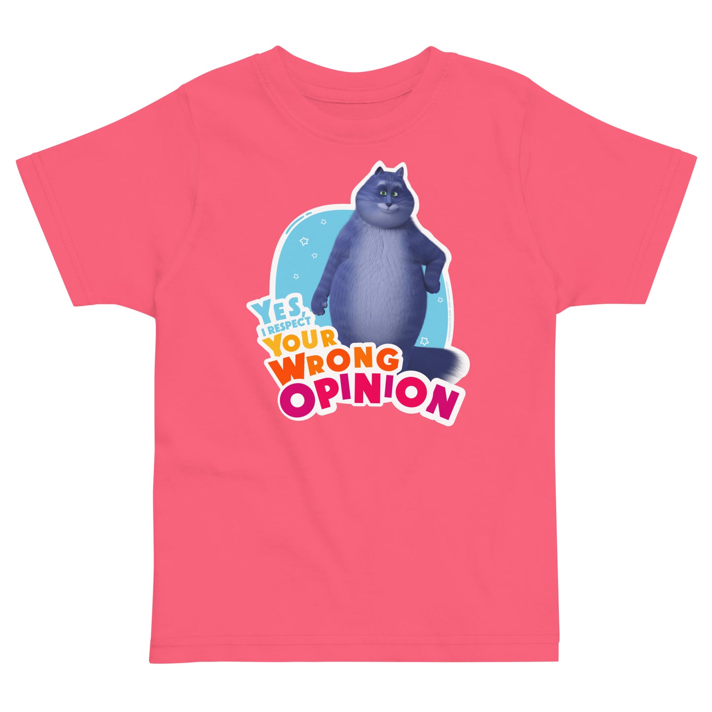 Masha and the Bear Friends: Cat Toddler jersey t-shirt Hot Pink T-SHIRT