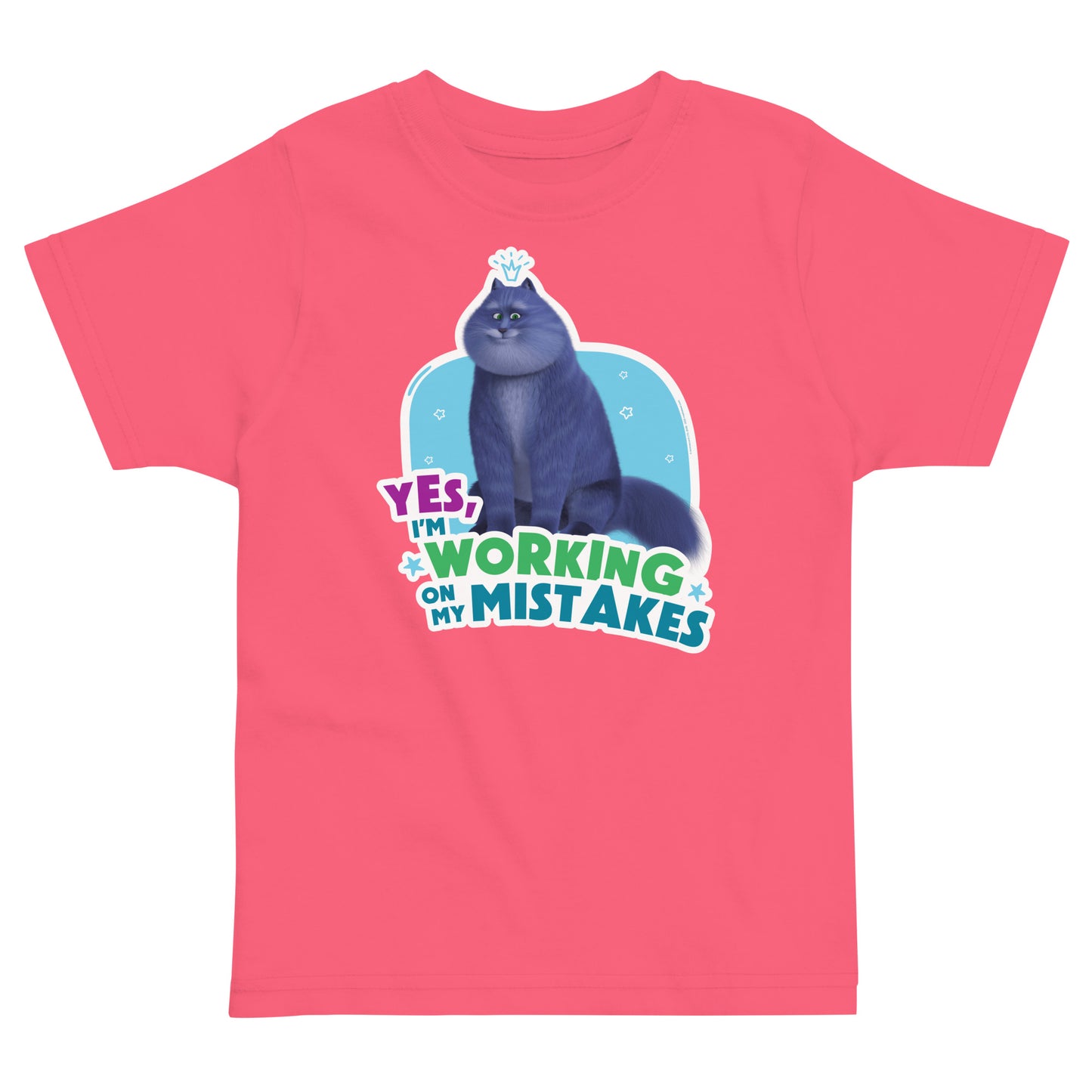 Masha and the Bear Friends: Cat Toddler jersey t-shirt Hot Pink T-SHIRT