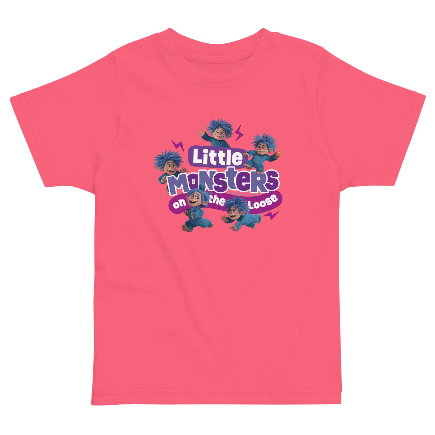 Masha and the Bear Friends Little Monsters Toddler Jersey T-shirt Hot Pink T-SHIRT