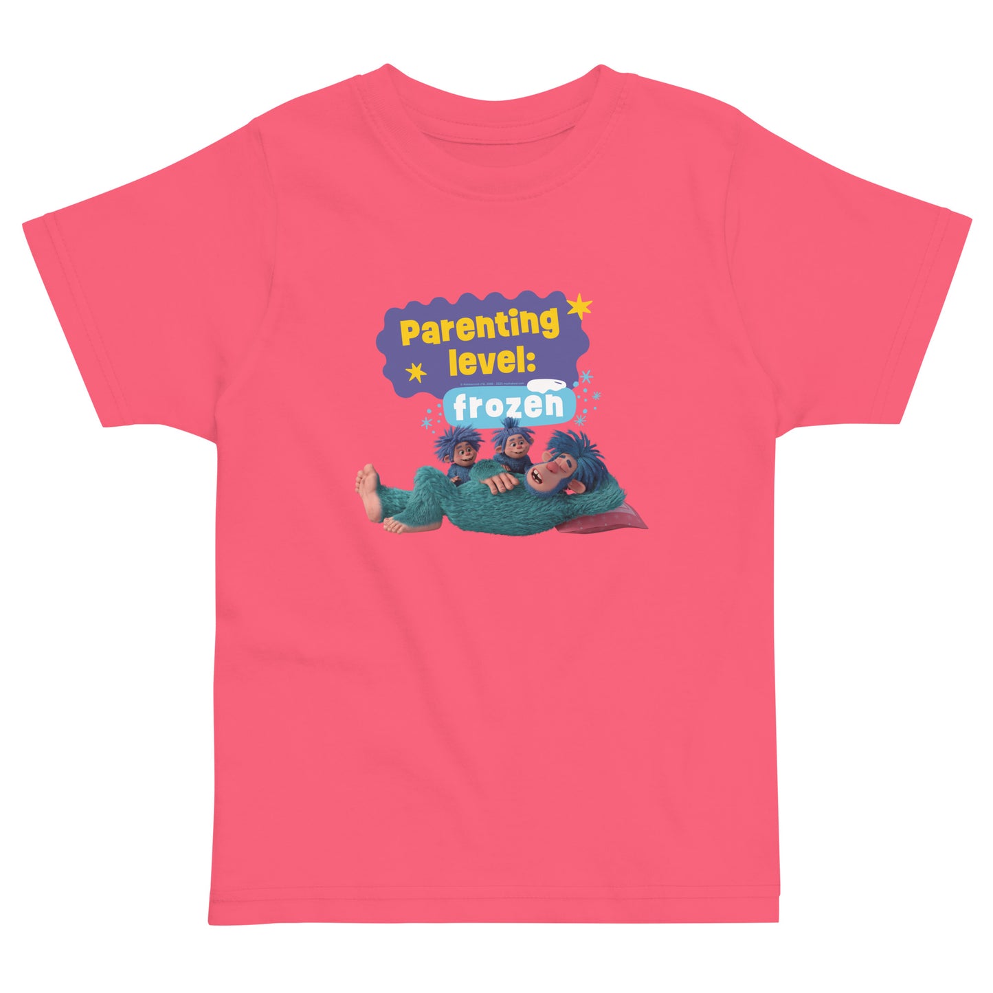 Masha and the Bear Frozen Parenting Toddler Jersey T-shirt Hot Pink T-SHIRT
