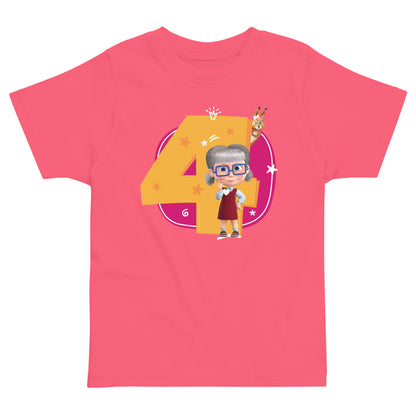 Masha and the Bear Friends Toddler Jersey 4 Years T-shirt Hot Pink