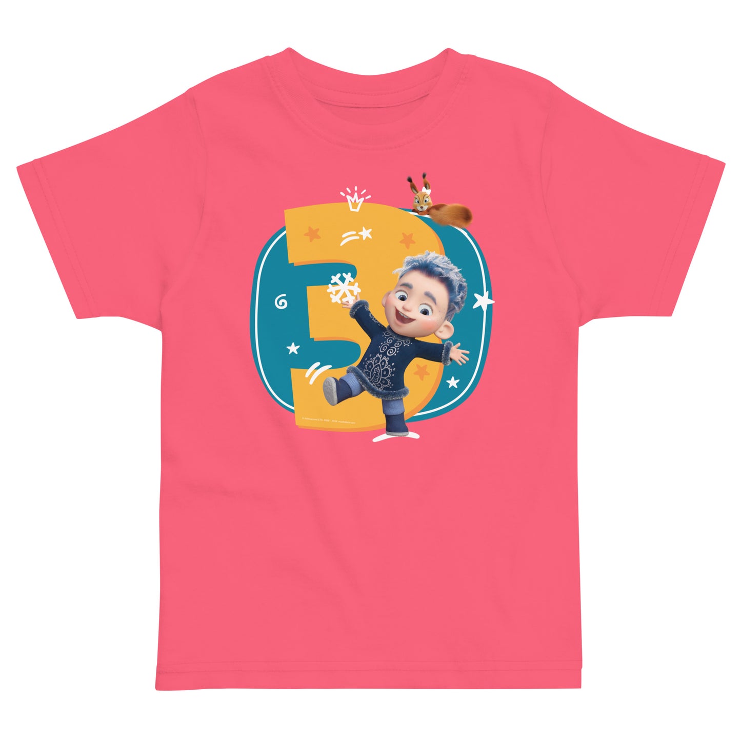 Masha and the Bear Friends Toddler Jersey 3 Years T-shirt Hot Pink