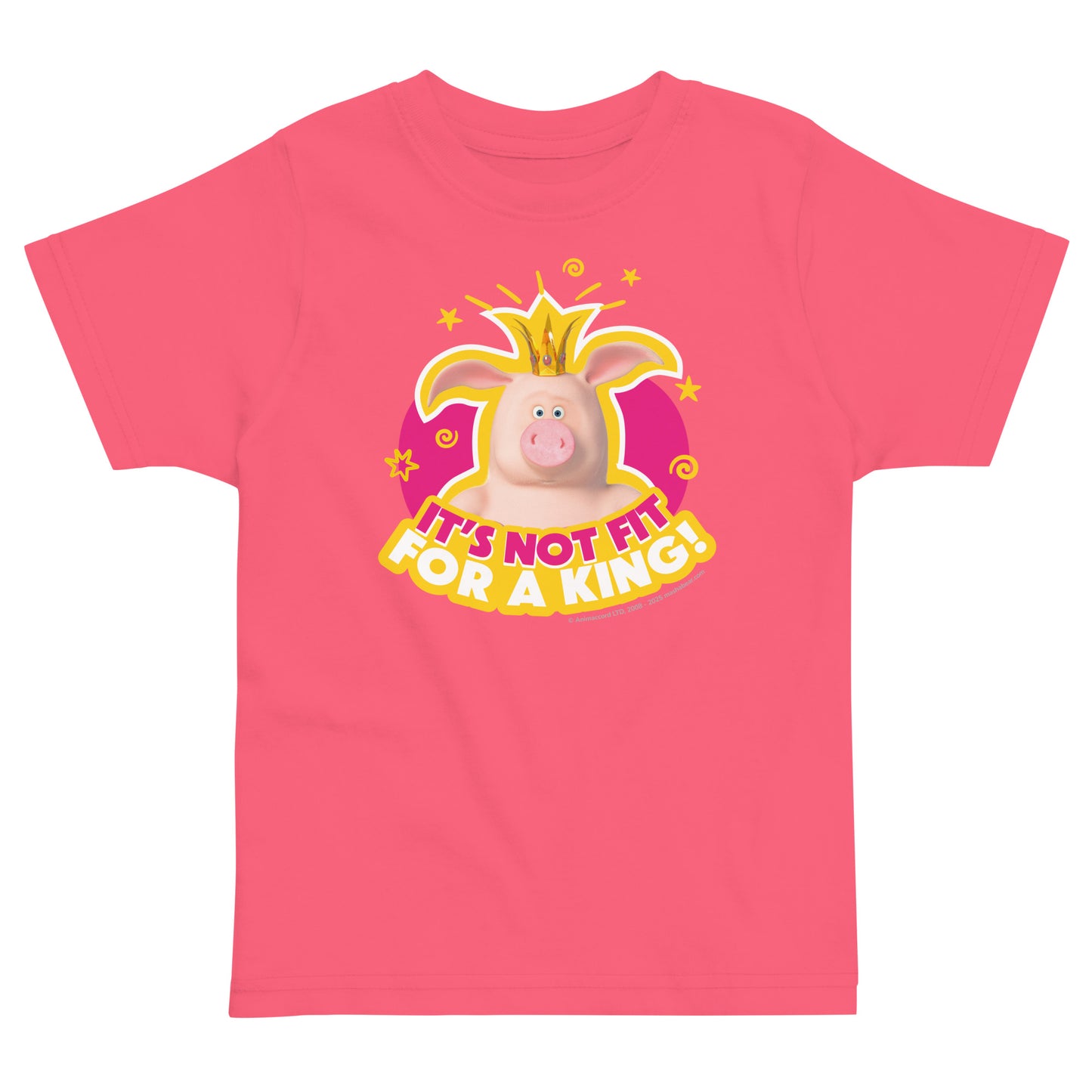 Masha and the Bear Friends Toddler Jersey The King T-shirt Hot Pink