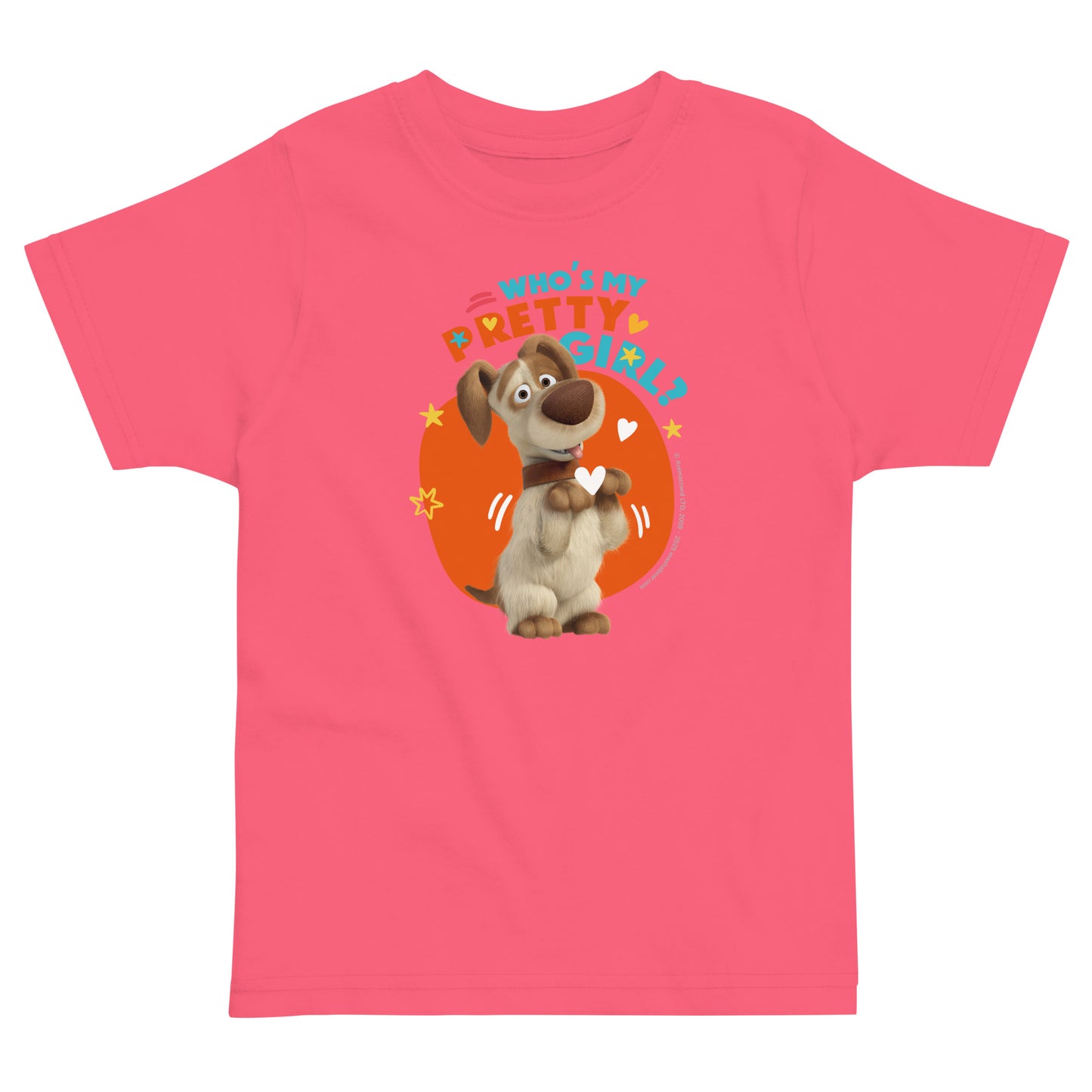 Masha and the Bear Friends Toddler Jersey Pretty Girl T-shirt Hot Pink